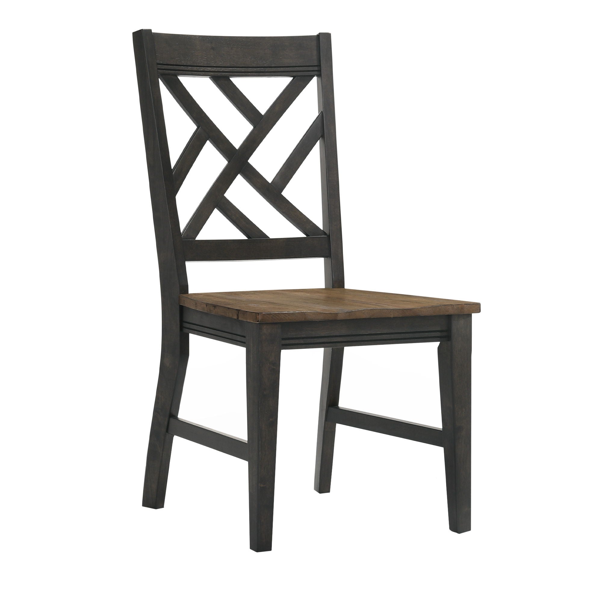 Harper – Lattice Chair – Brushed Brown / Pecan