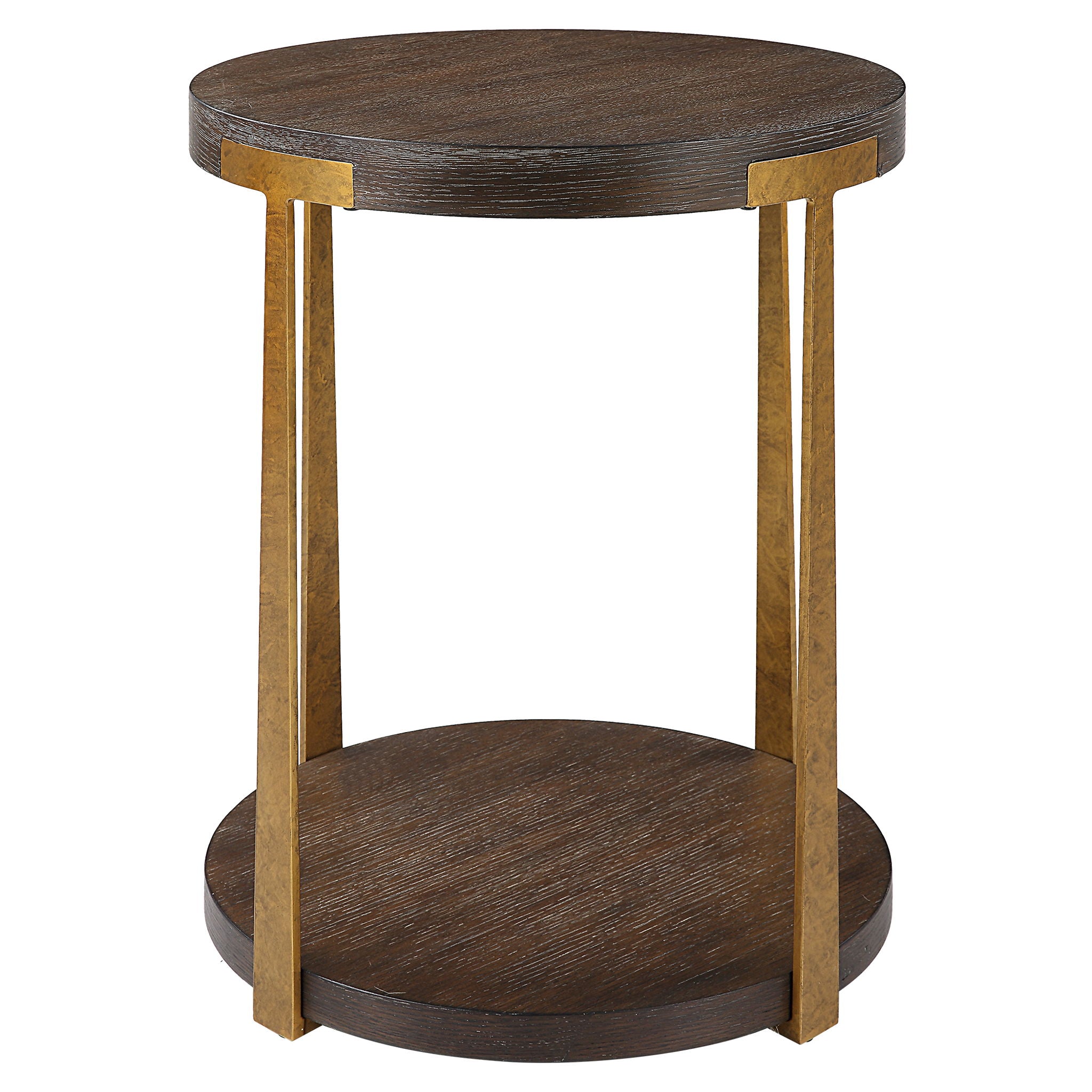Palisade - Round Wood Side Table - Image 1