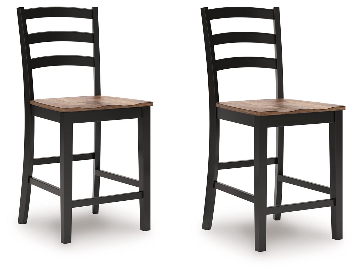 Wildenauer – Barstool (Set of 2) – Brown / Black