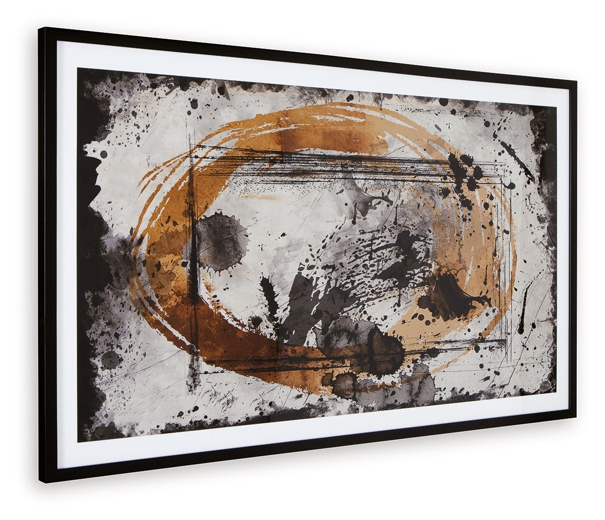 Clefting – Wall Art – Black / Caramel / Tan