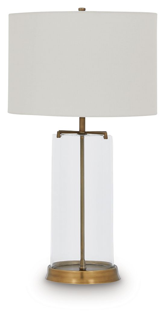 Gizeh – Glass Table Lamp – Clear / Gold Finish