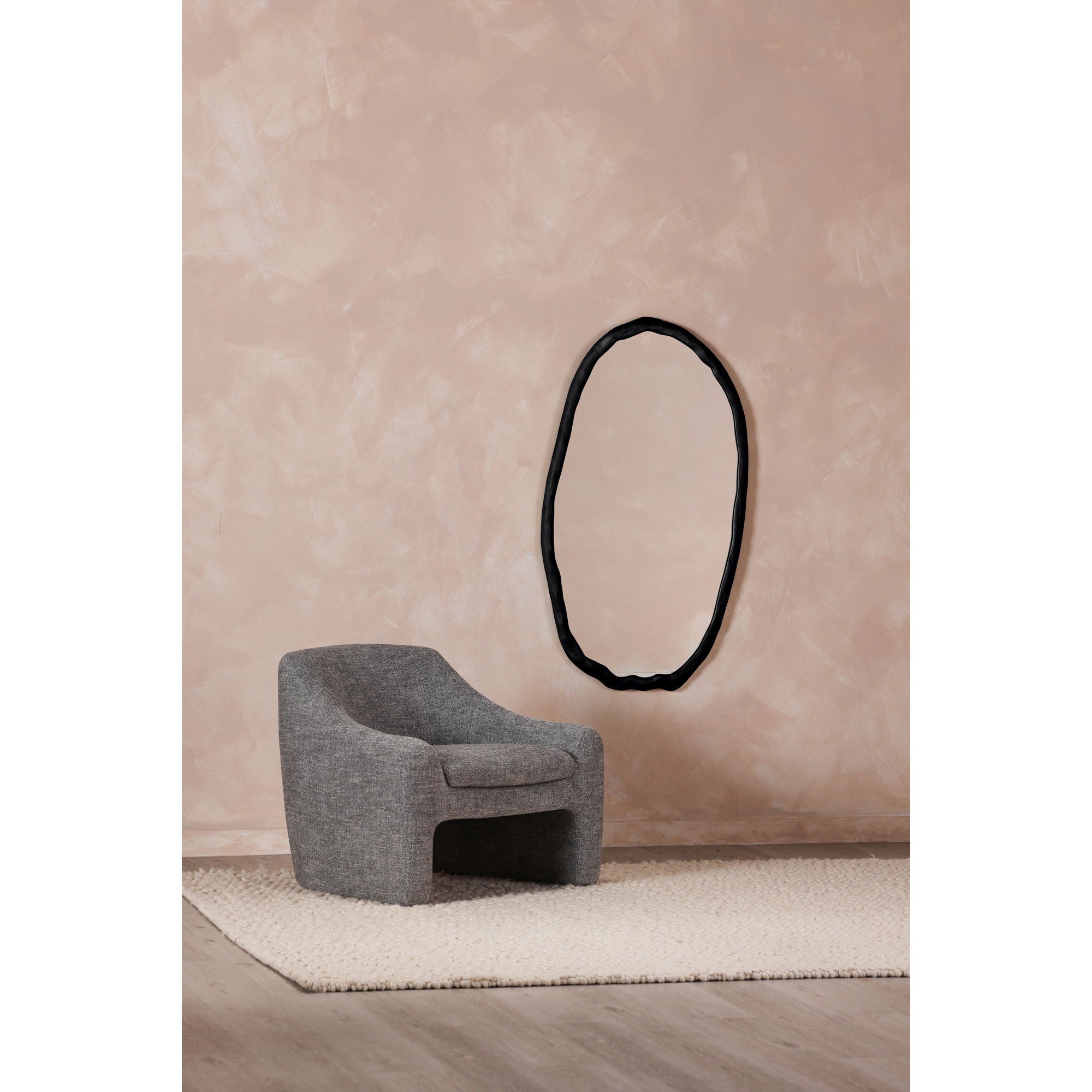 Foundry - Oval Mirror - Black - Image 3