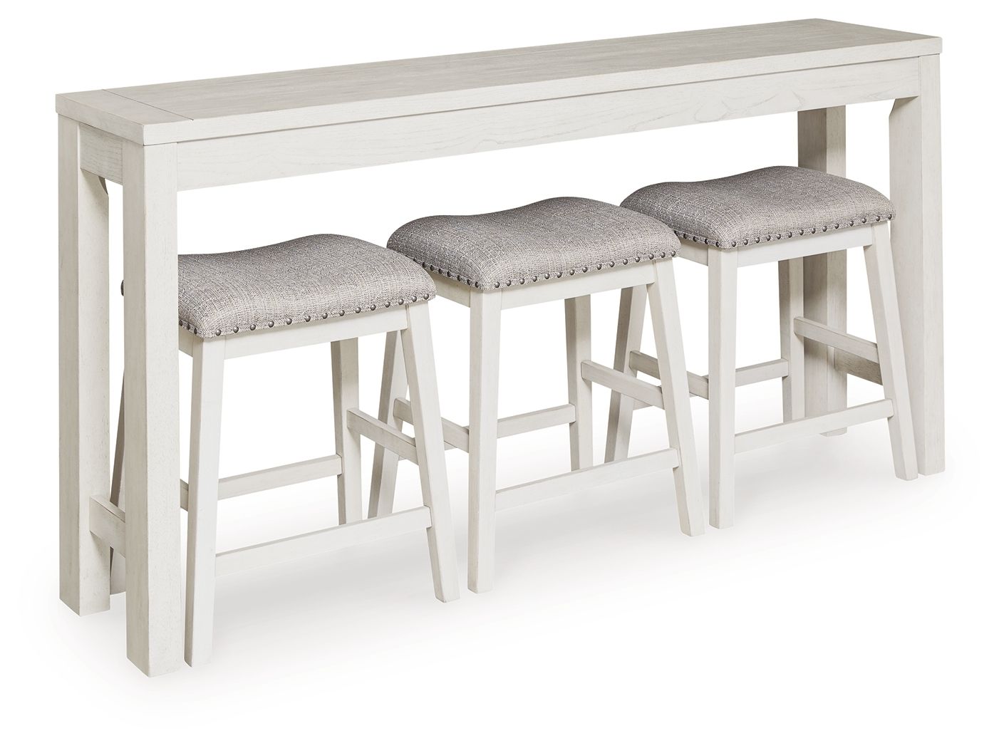 Robbinsdale – Rectangular Dining Room Counter Table Set (Set of 4) – Antique White