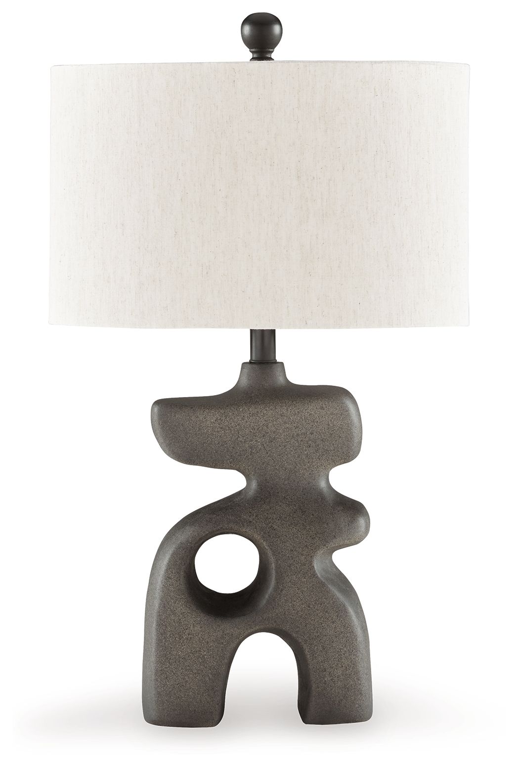 Danacy - Paper Table Lamp - Distressed Black - Image 1