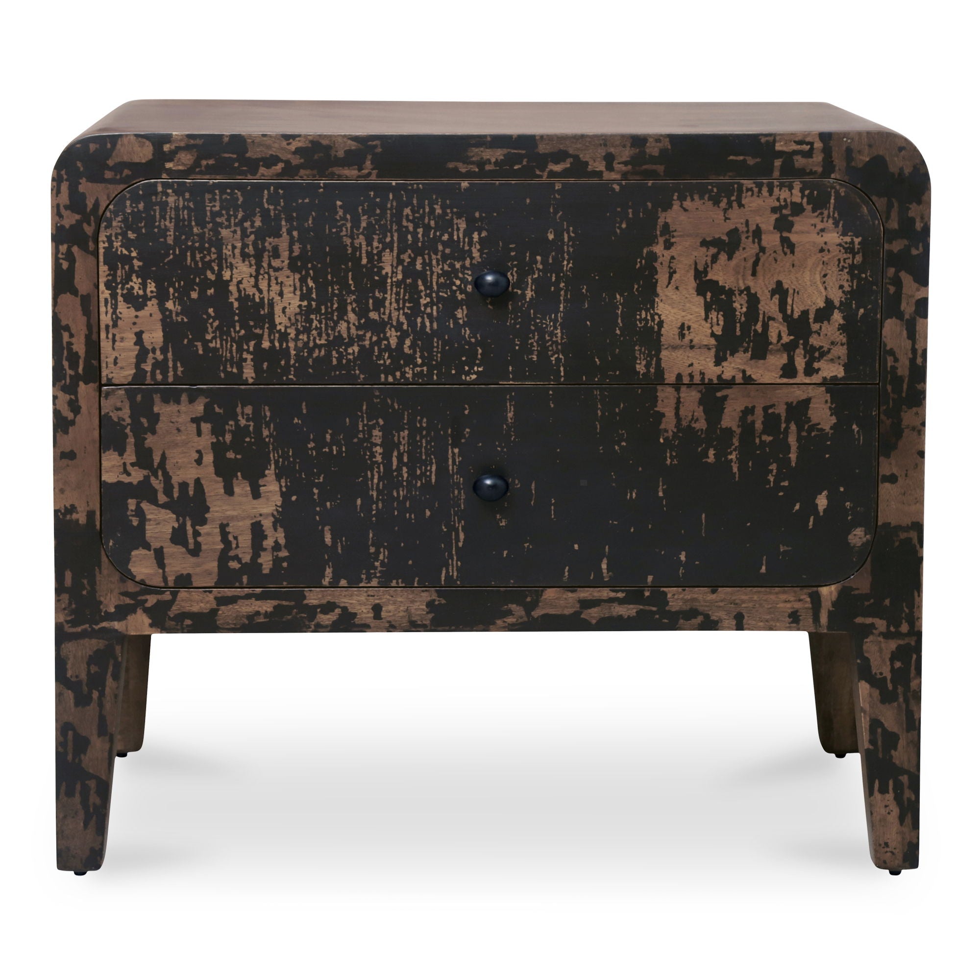 Iris – Nightstand – Distressed Black