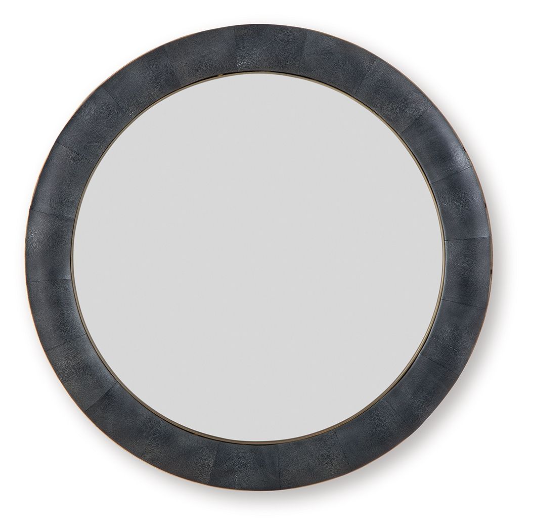 Corinsworth – Accent Mirror – Charcoal / Brass Finish