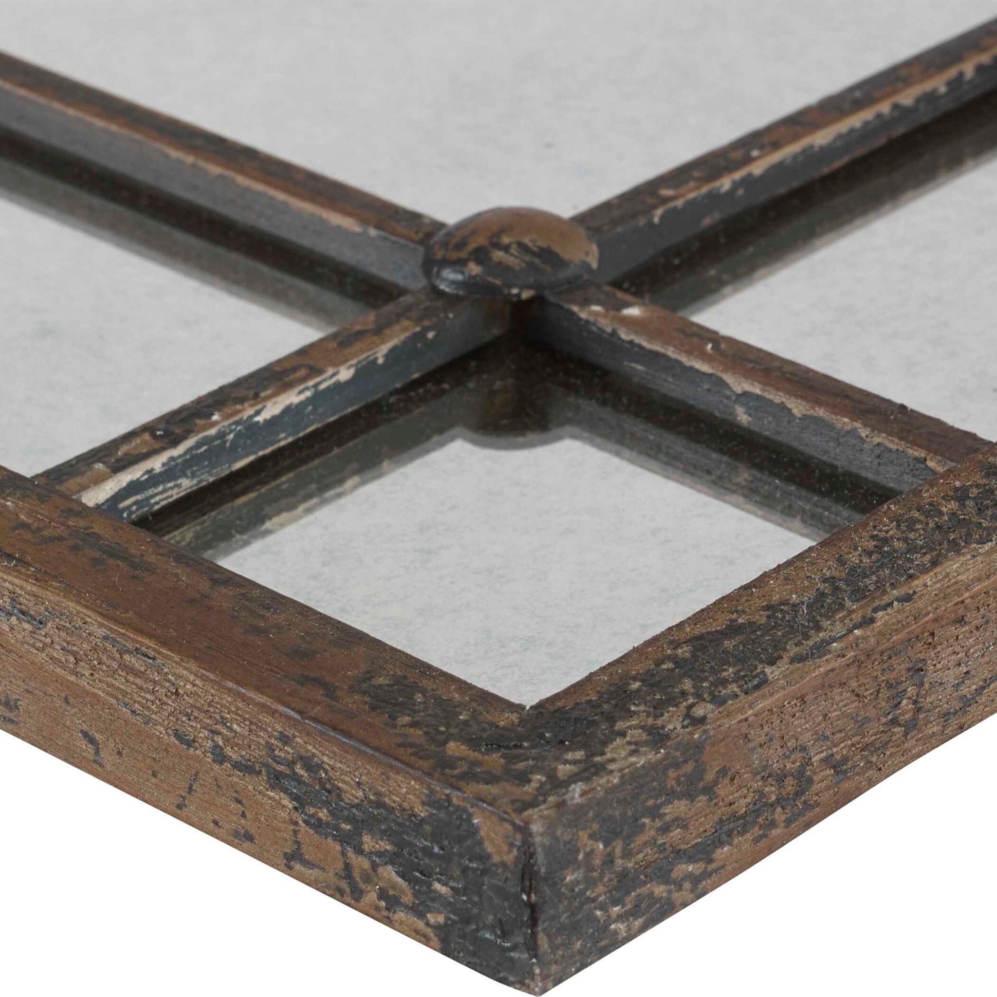 Saragano - Square Mirrors (Set of 2) - Light Brown - Image 3