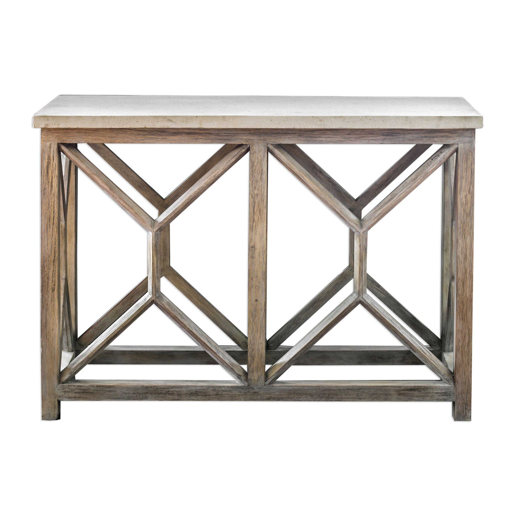 Catali – Stone Console Table – Ivory