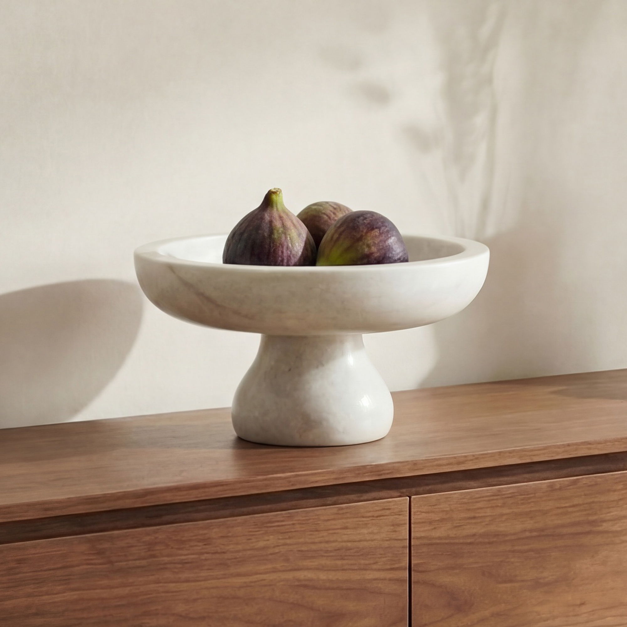Palermo - Pedestal Bowl - White - Image 1