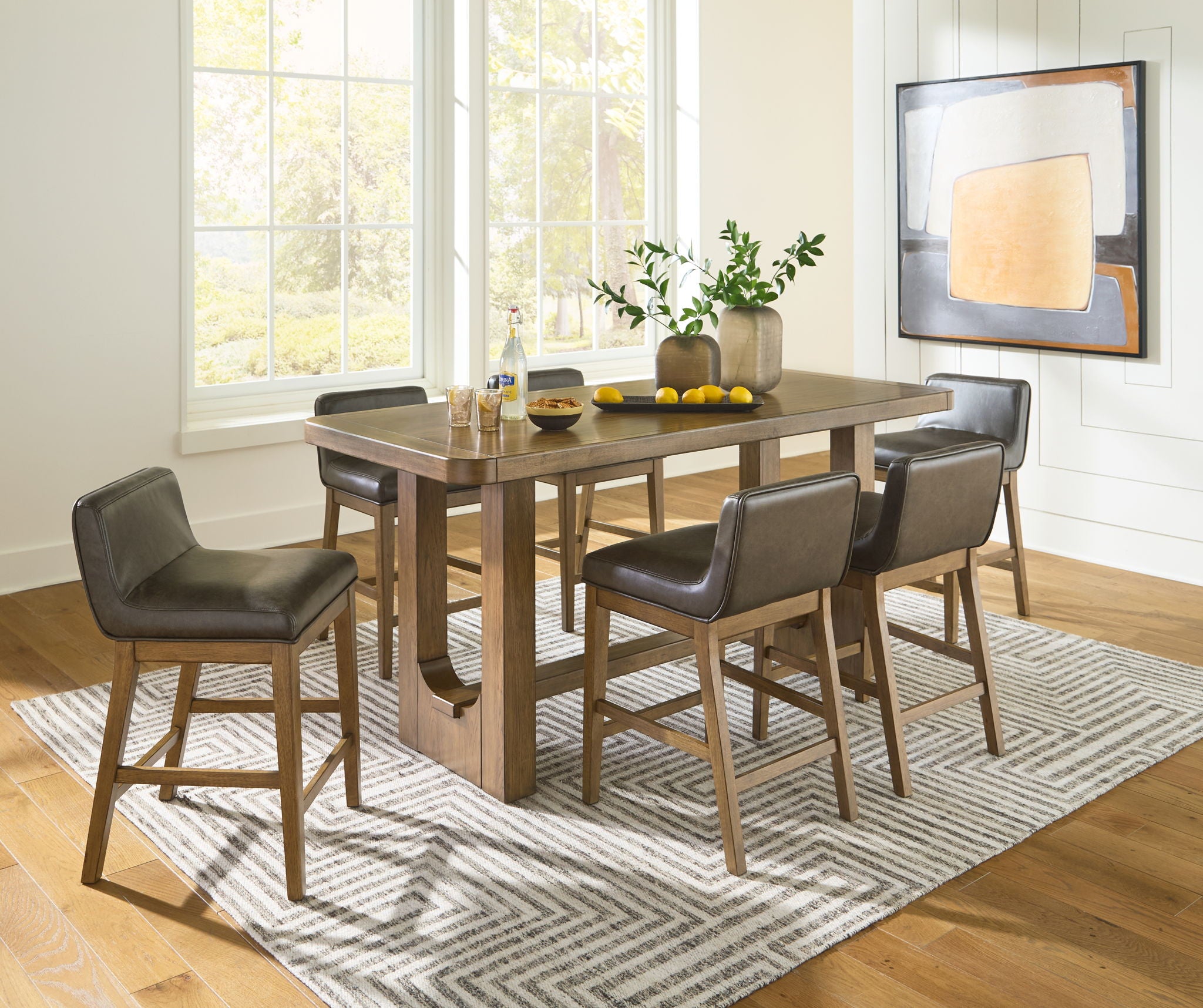 Cabalynn - Rectangular Dining Room Counter Table Set - Image 2
