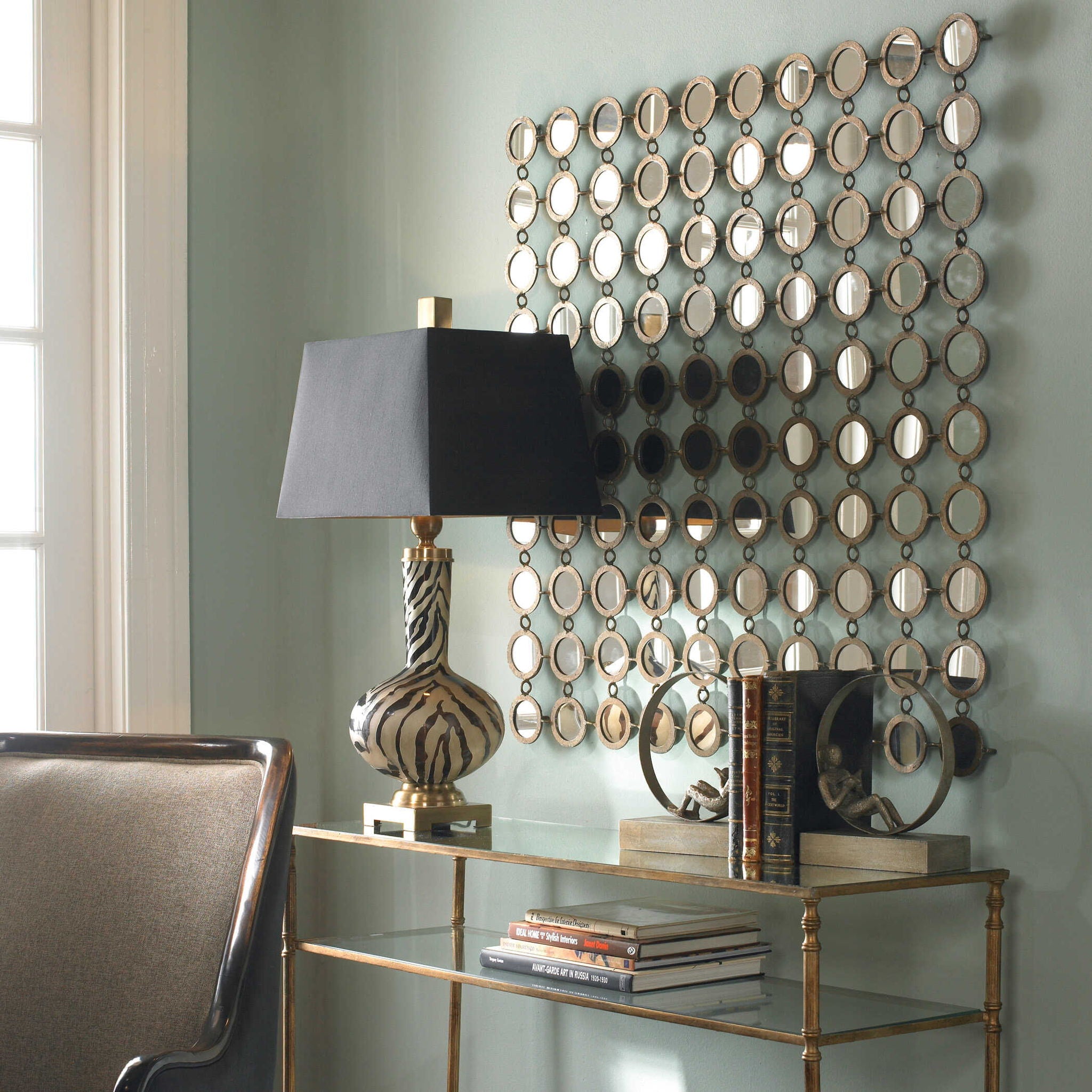 Dinuba - Mirror - Antique Silver Champagne - Image 3