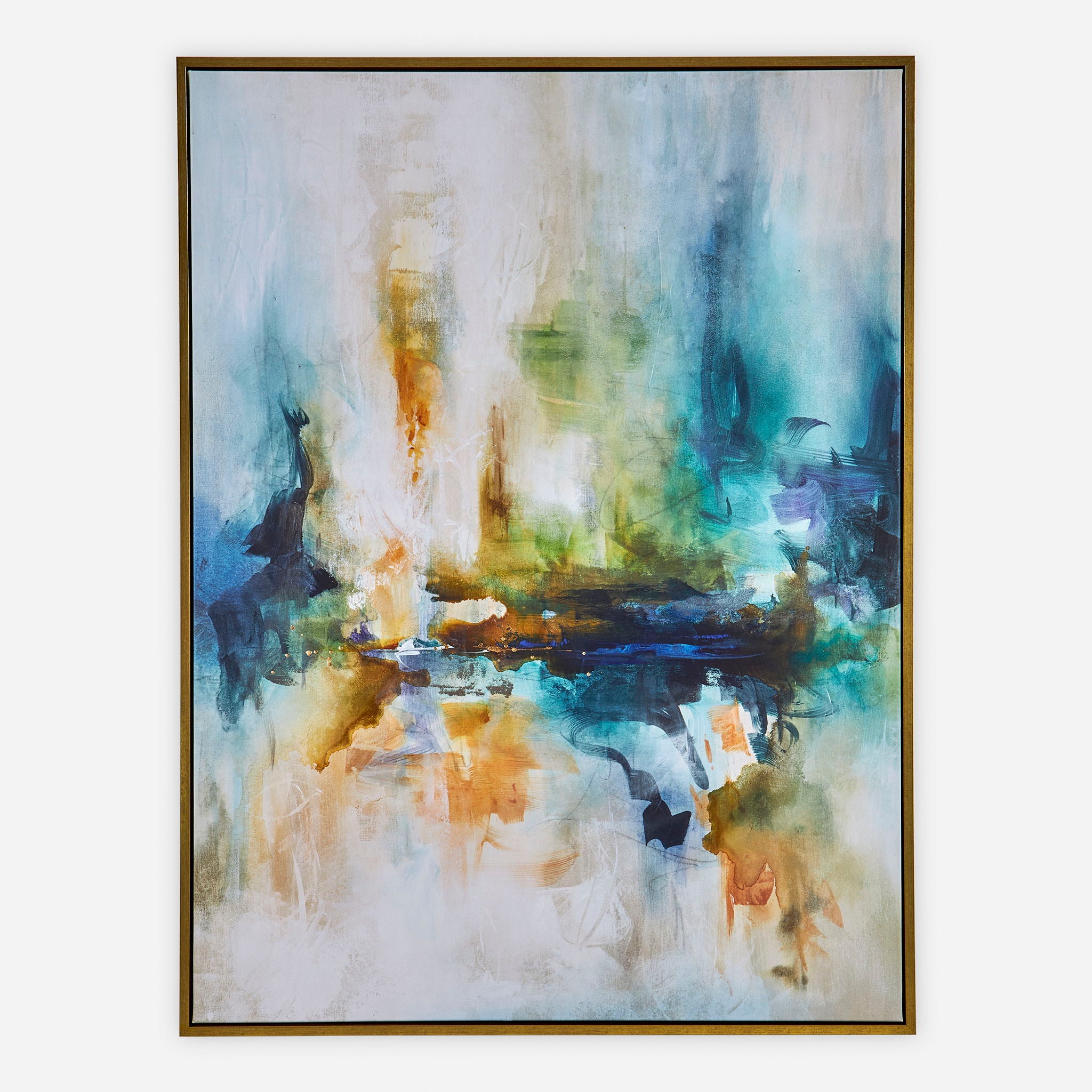 Excursion - Framed Abstract Art - Blue - Image 1