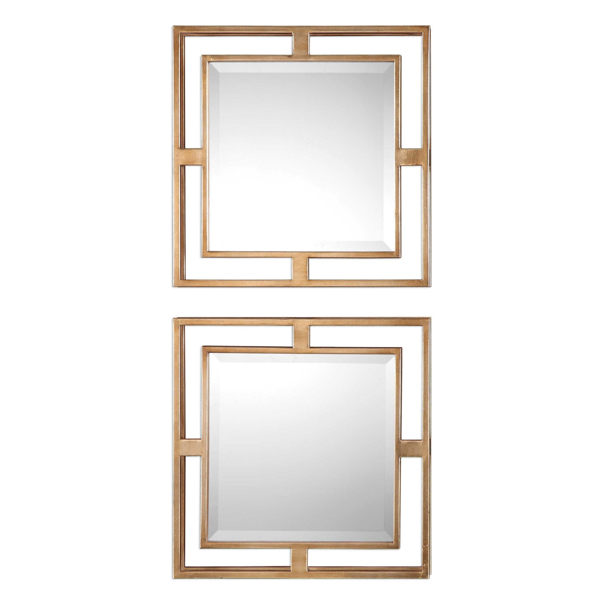 Allick – Square Mirrors (Set of 2) – Gold