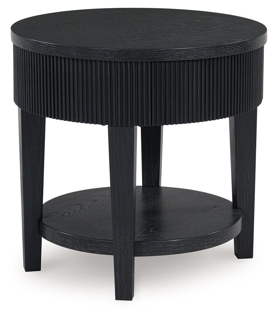 Marstream - Round End Table - Black - Image 1