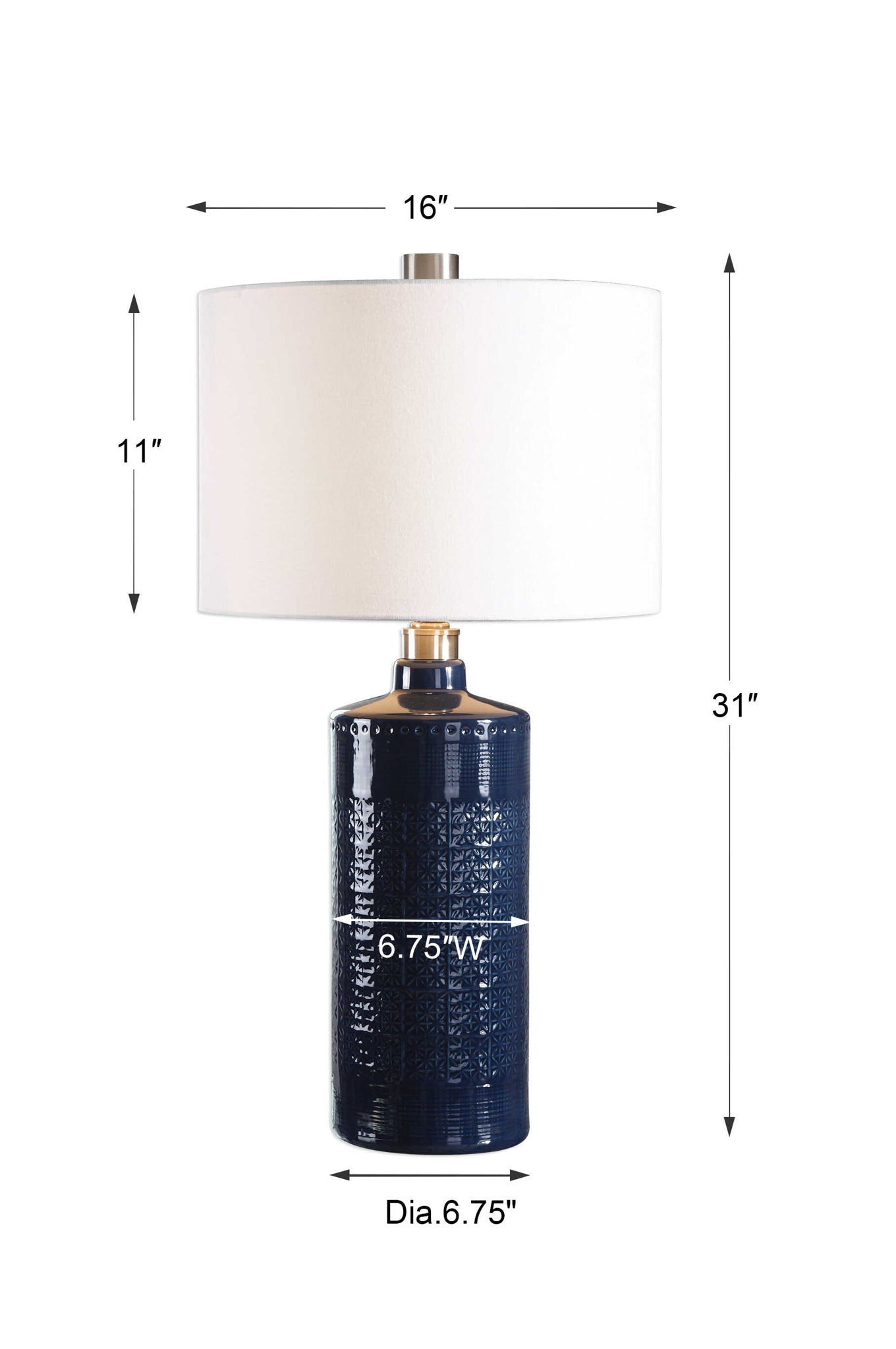 Thalia - Table Lamp - Royal Blue - Image 3