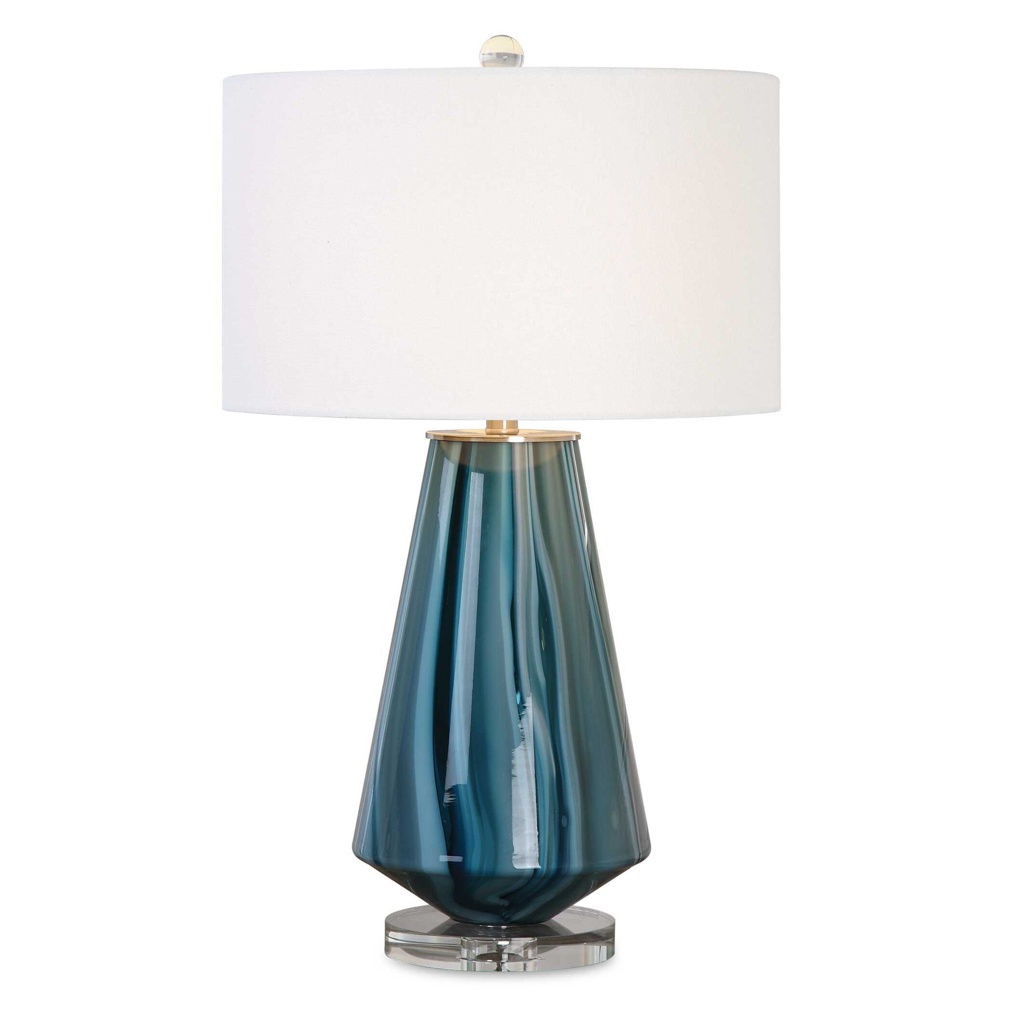 Pescara - Glass Lamp - Teal-Gray - Image 1