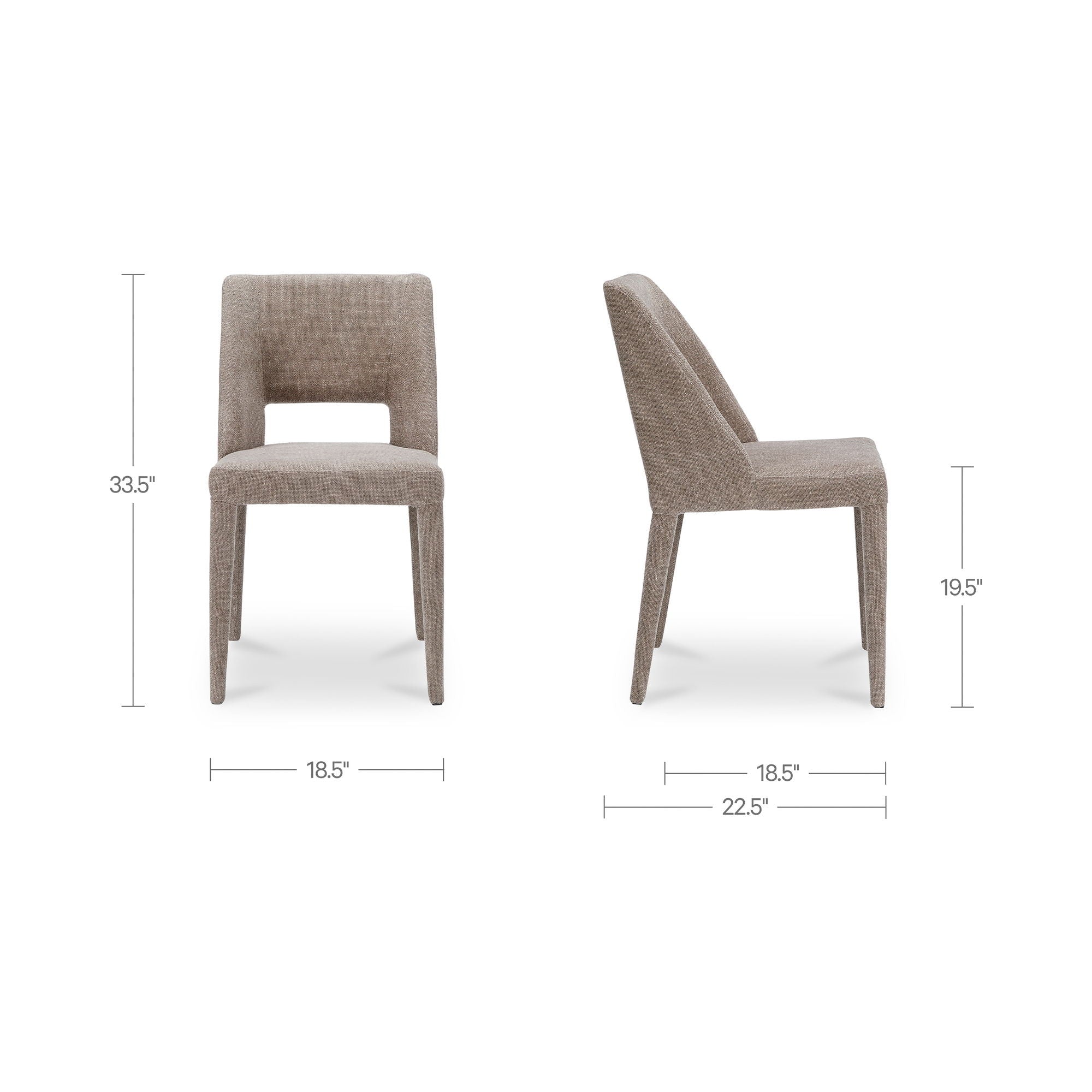 Joyce - Dining Chair (Set of 2) - Light Brown - Image 3