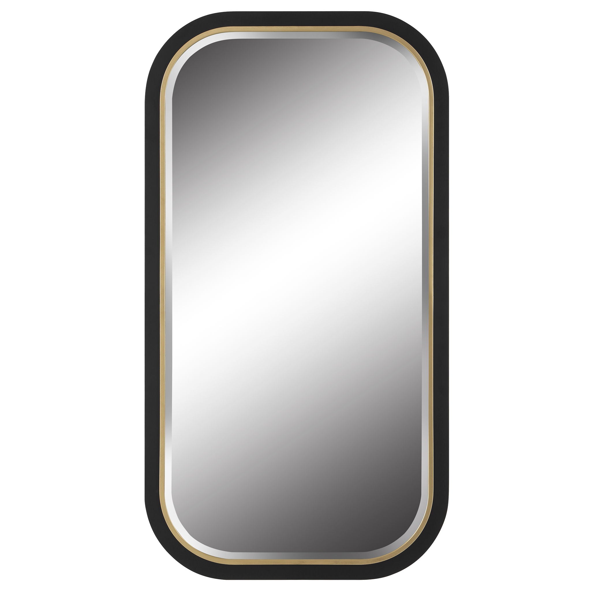 Nevaeh - Curved Rectangle Mirror - Image 1