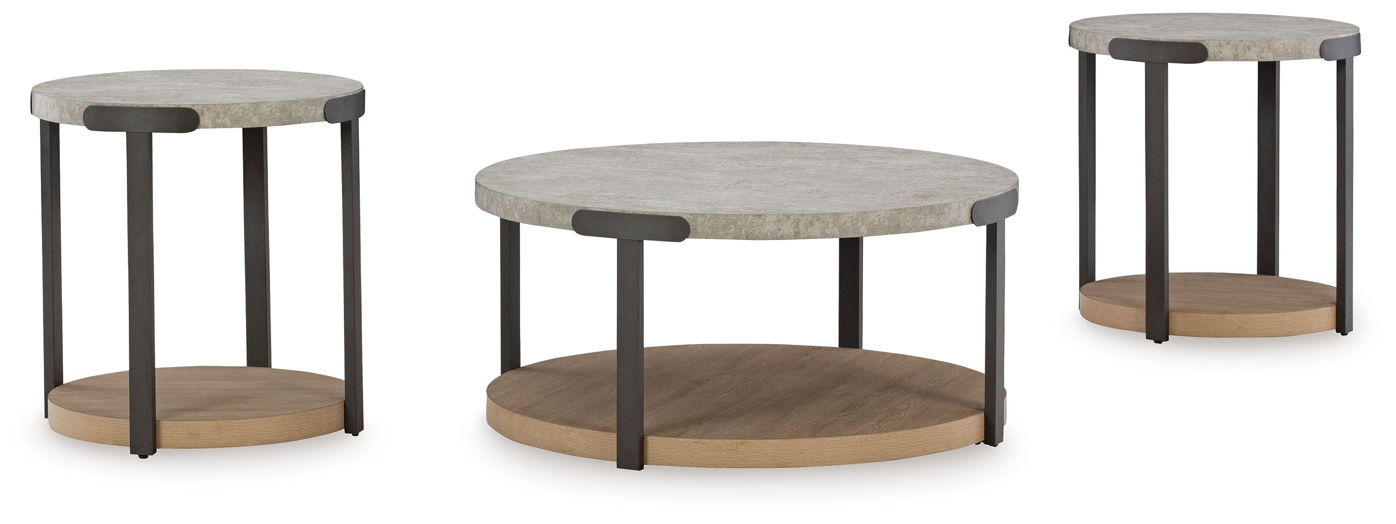 Darthurst – Occasional Table Set (Set of 3) – Light Brown
