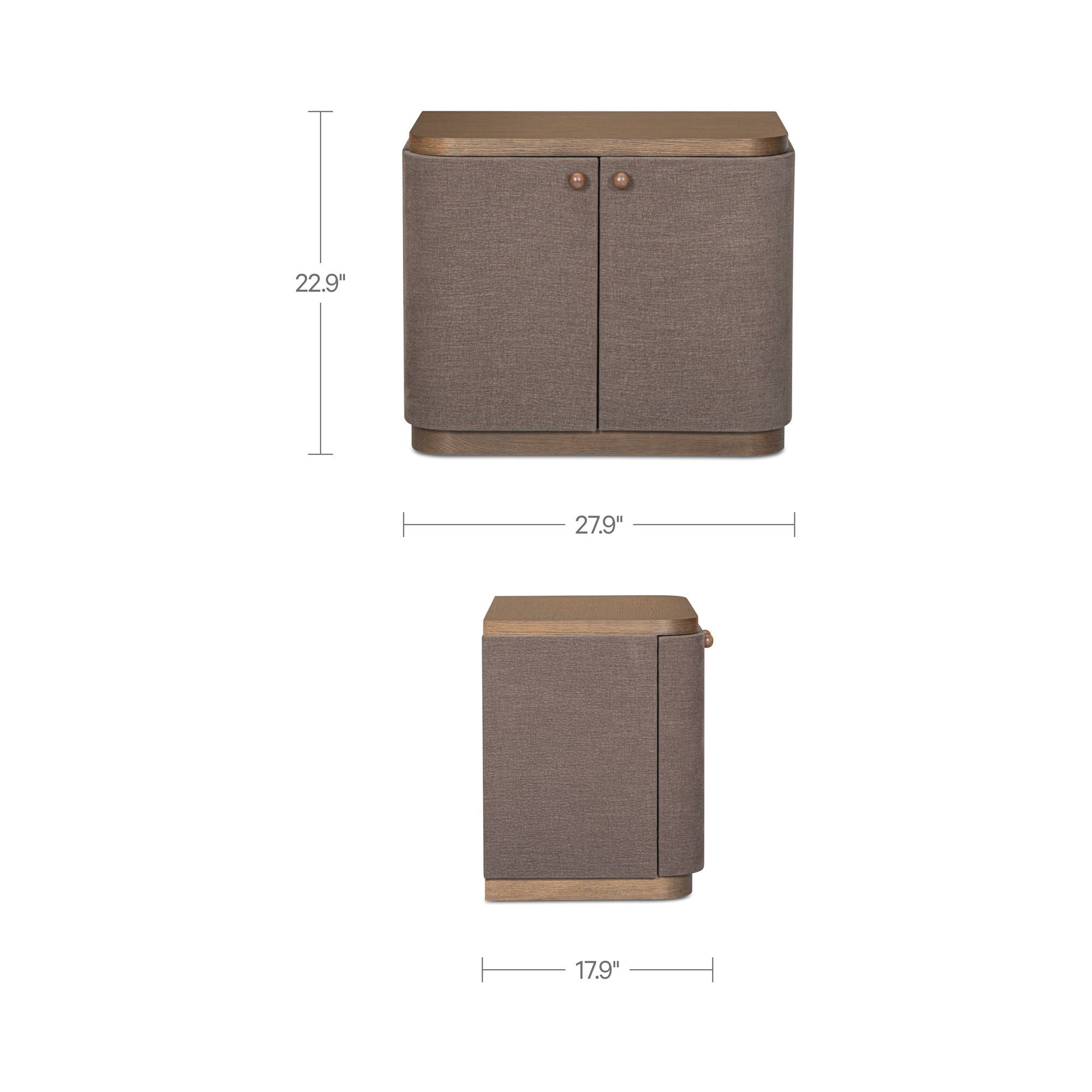 Simone - Nightstand - Brown - Image 2