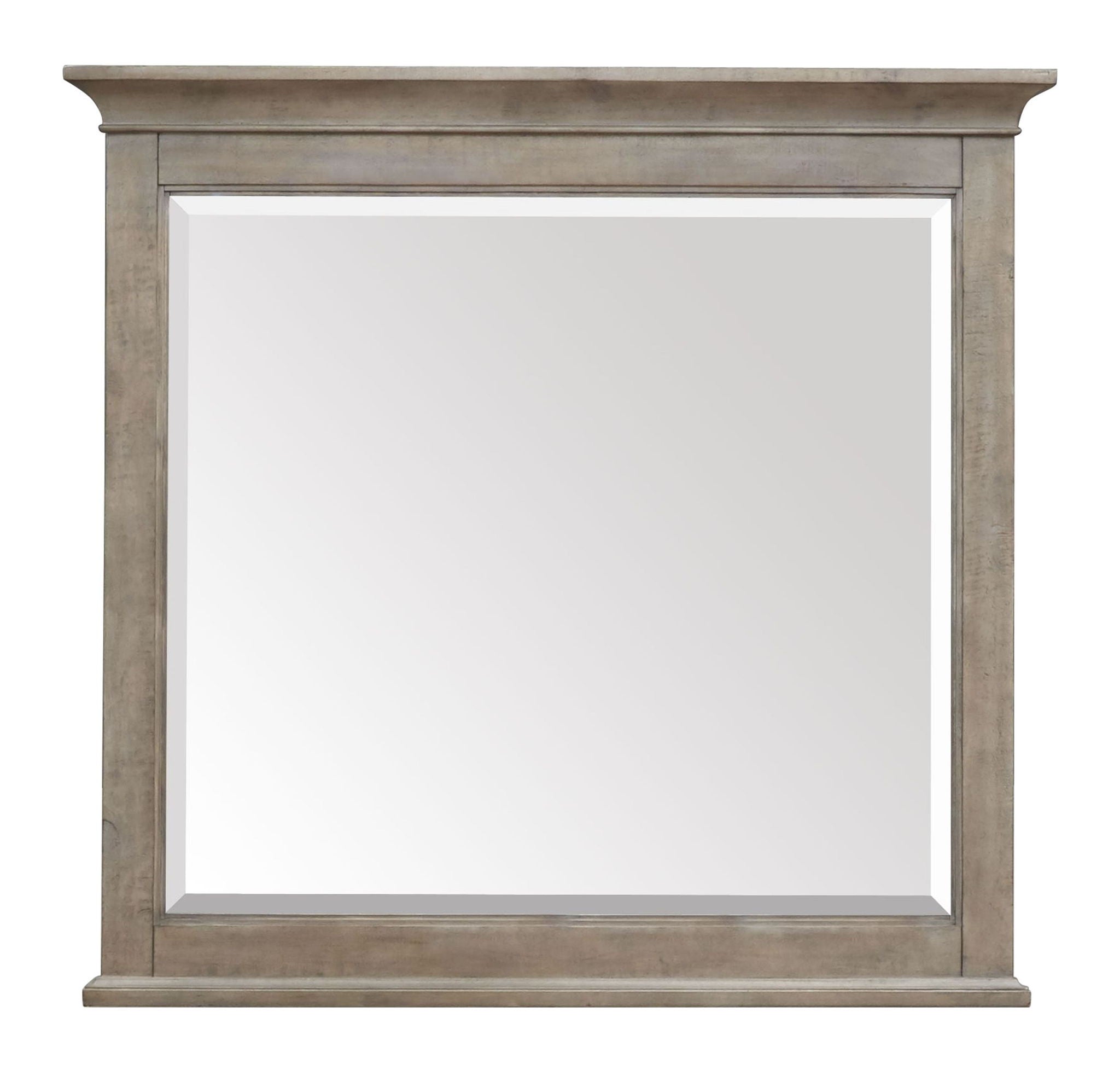 Paxton Place – Wood Landscape Mirror – Dove Tail Gray