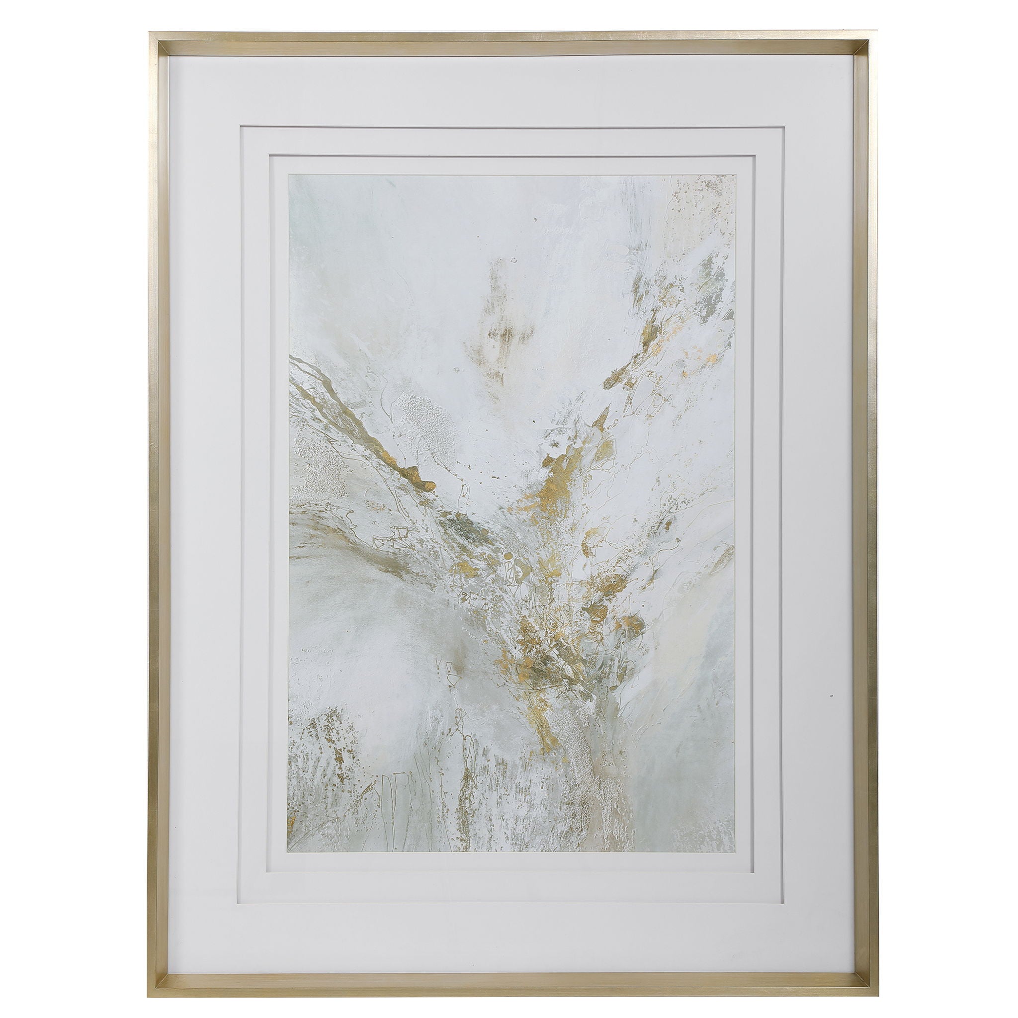 Ethos - Framed Abstract Print - Gold - Image 1