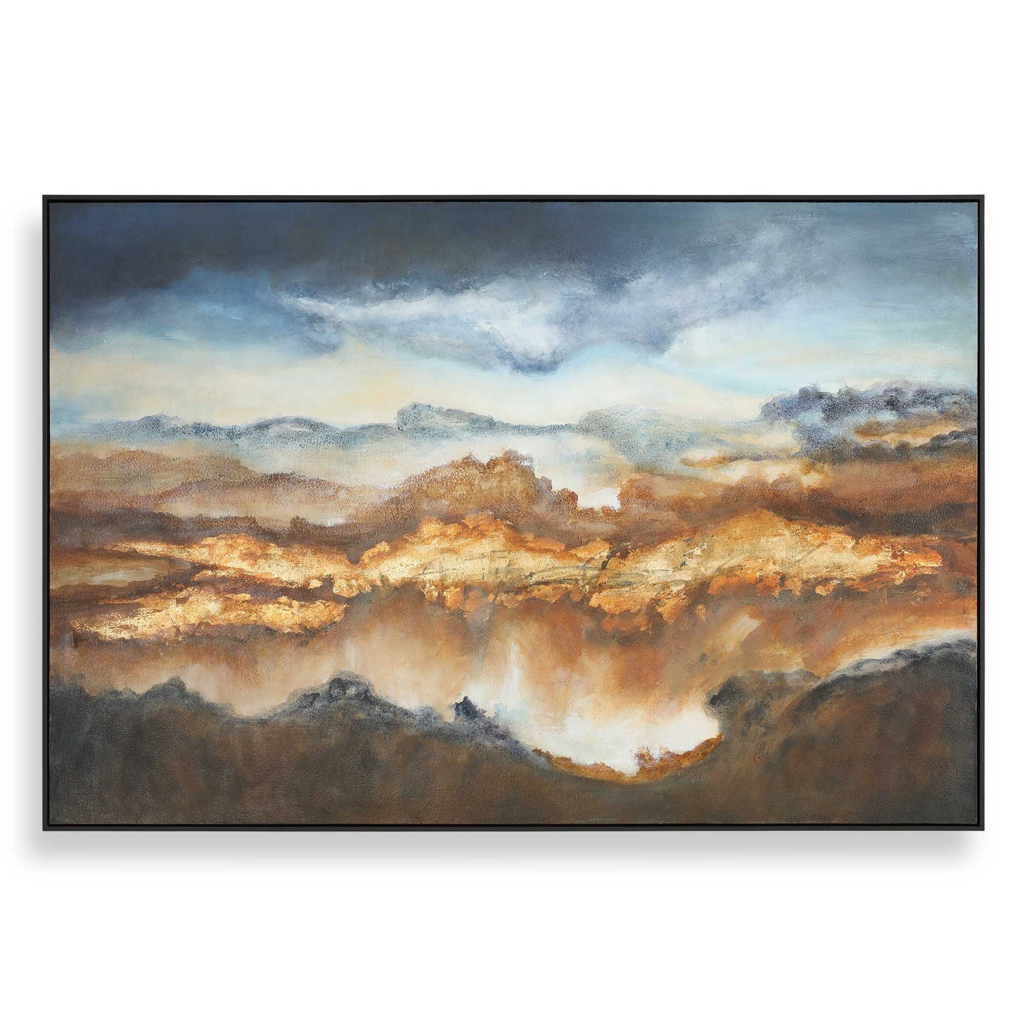 Valley Of Light - Landscape Art - Blue - Image 1