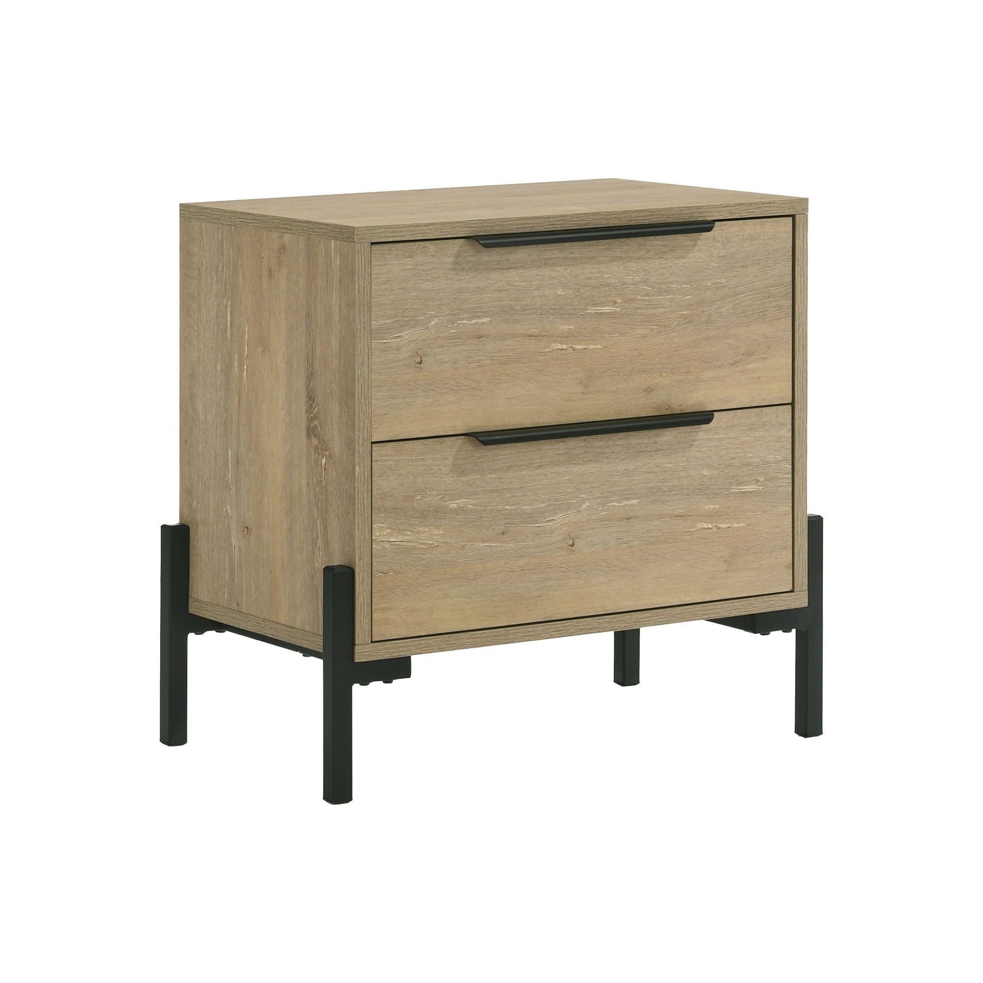 Newhall - Nightstand - Vintage Oak Melamine - Image 1