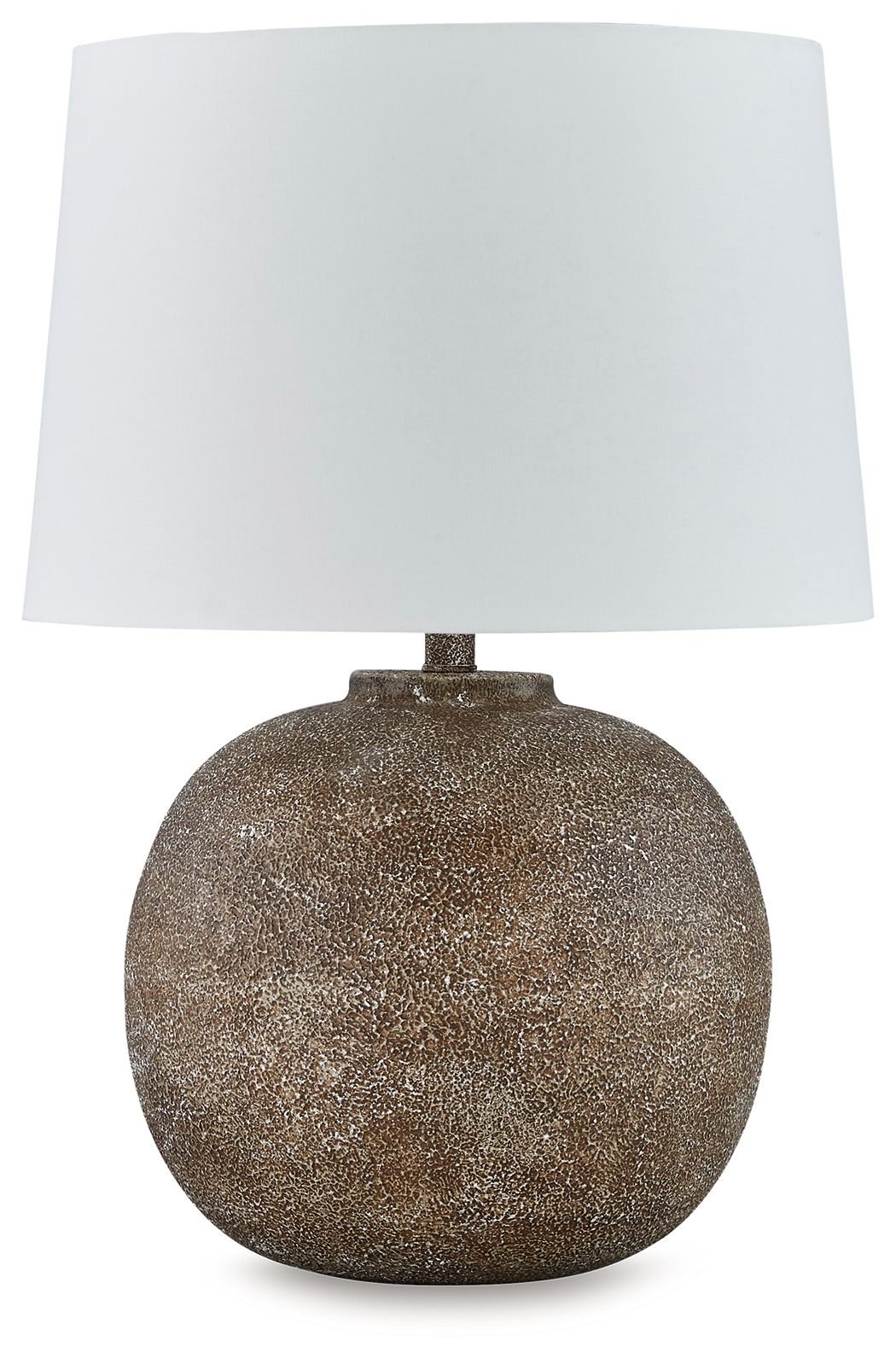 Neavesboro - Metal Table Lamp - Antique Brown / White - Image 1