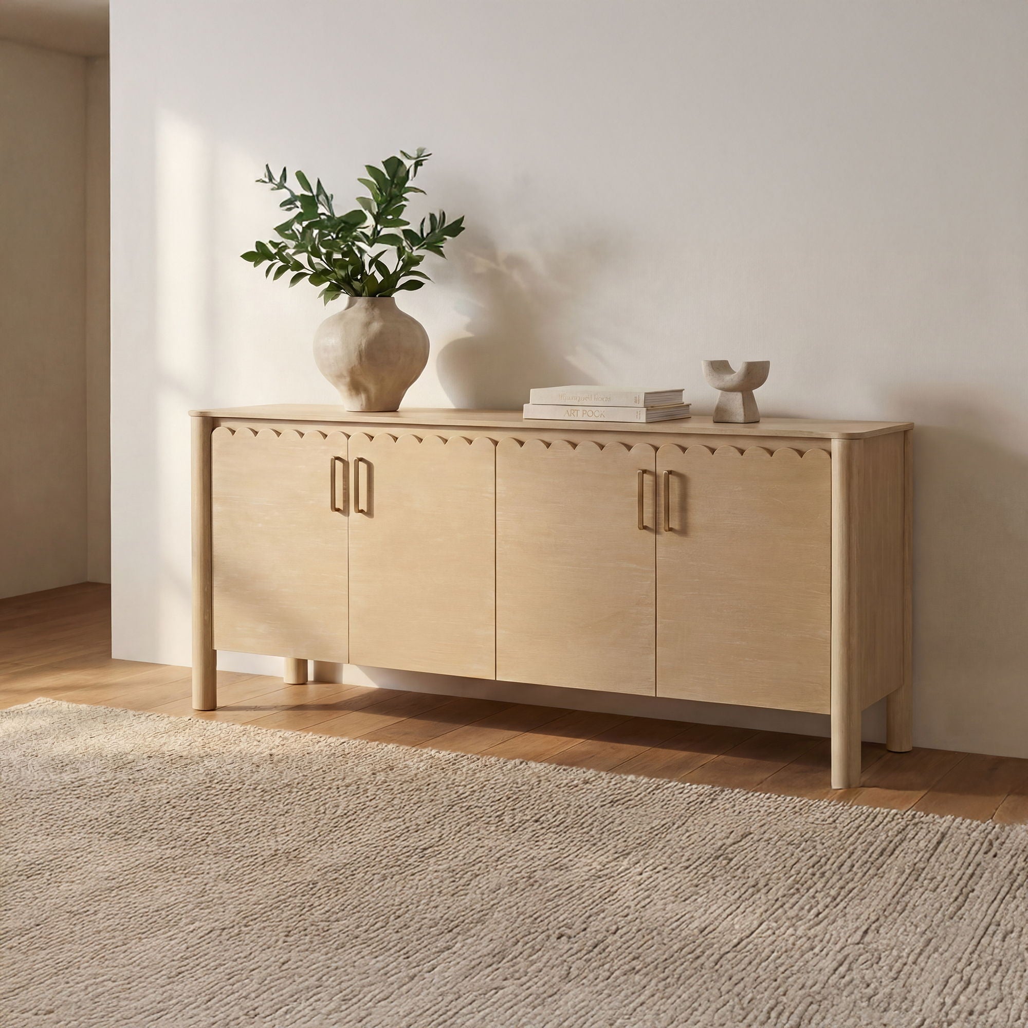 Wiley - 4 Door Sideboard - Natural - Image 1