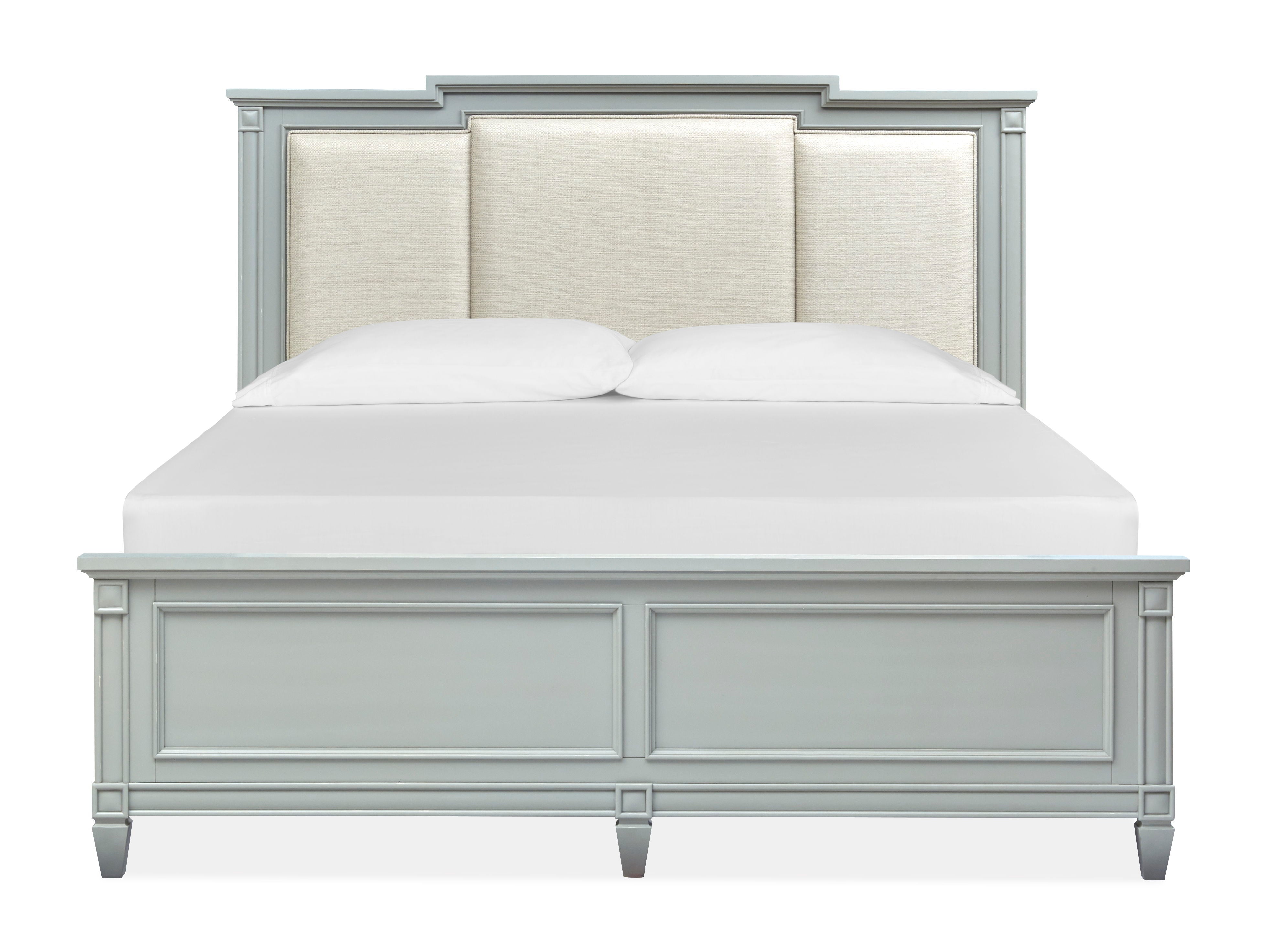 Glenbrook – Complete Panel Bed With Upholstered Headboard