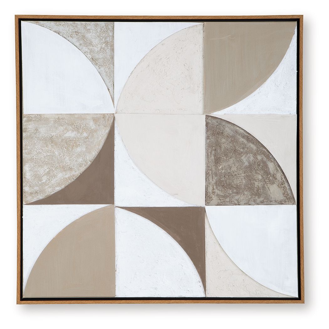 Harelman - Wall Art - Tan / Taupe / White - Image 1