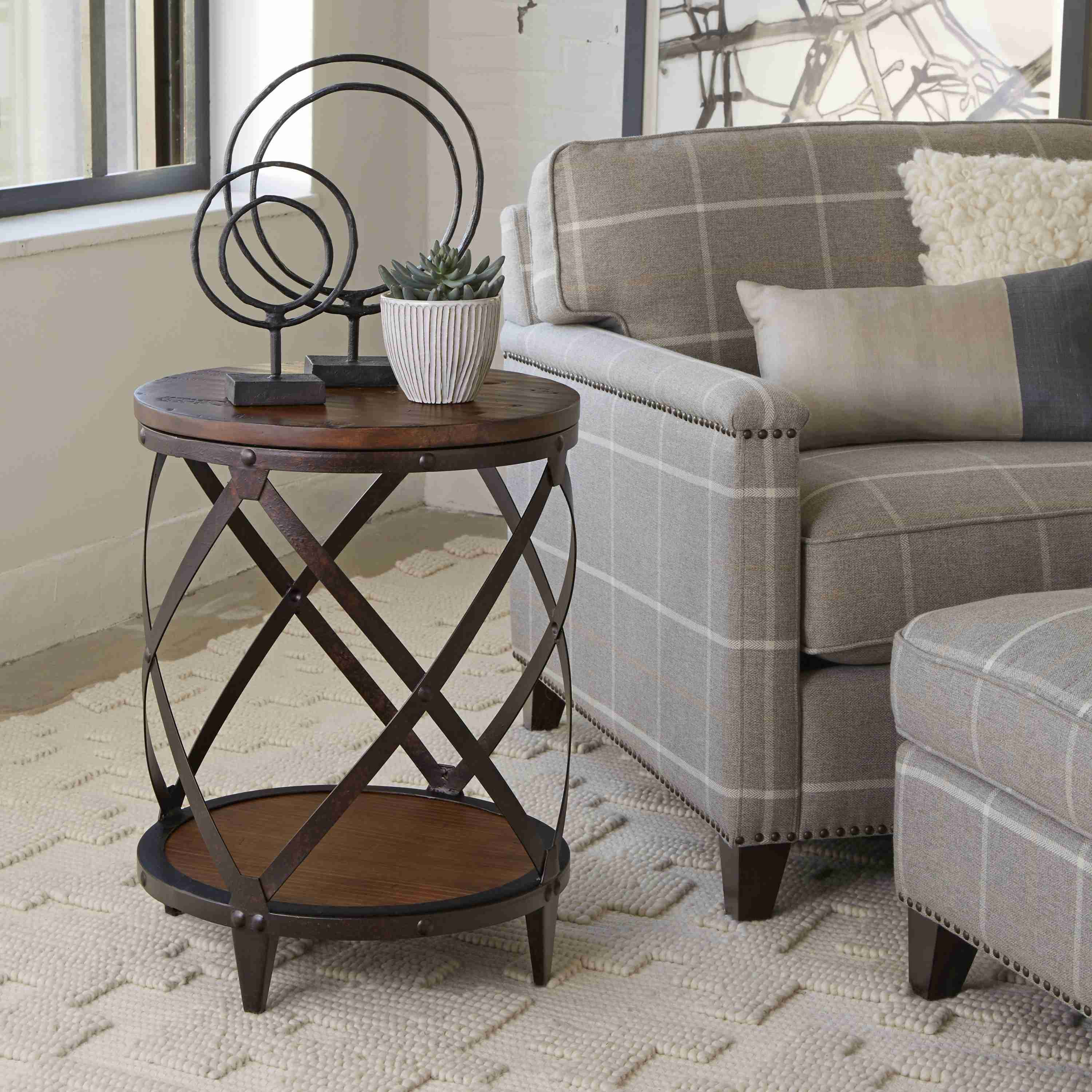Pinebrook - Round Accent Table - Distressed Natural Pine - Image 3