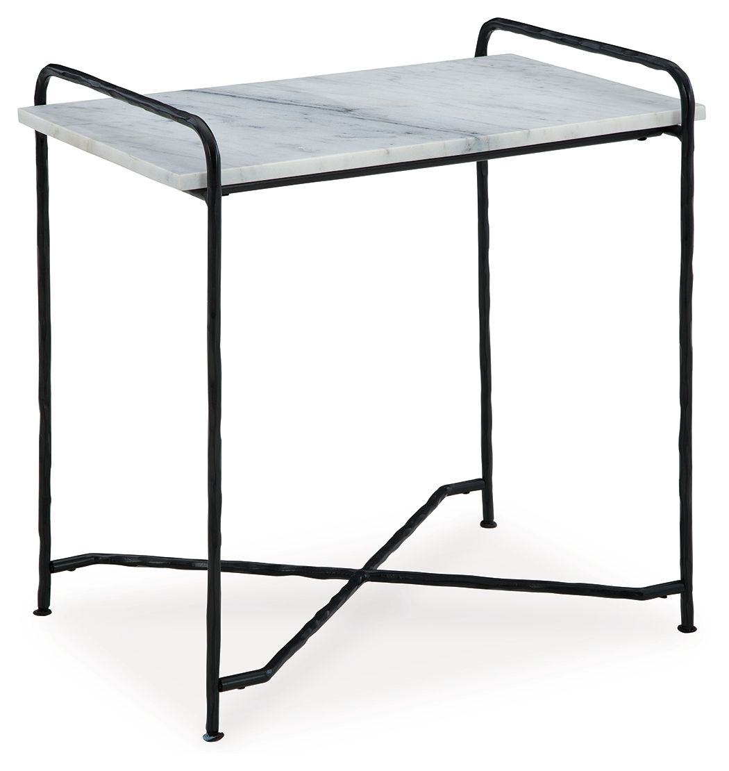 Ashber – Accent Table – White / Black
