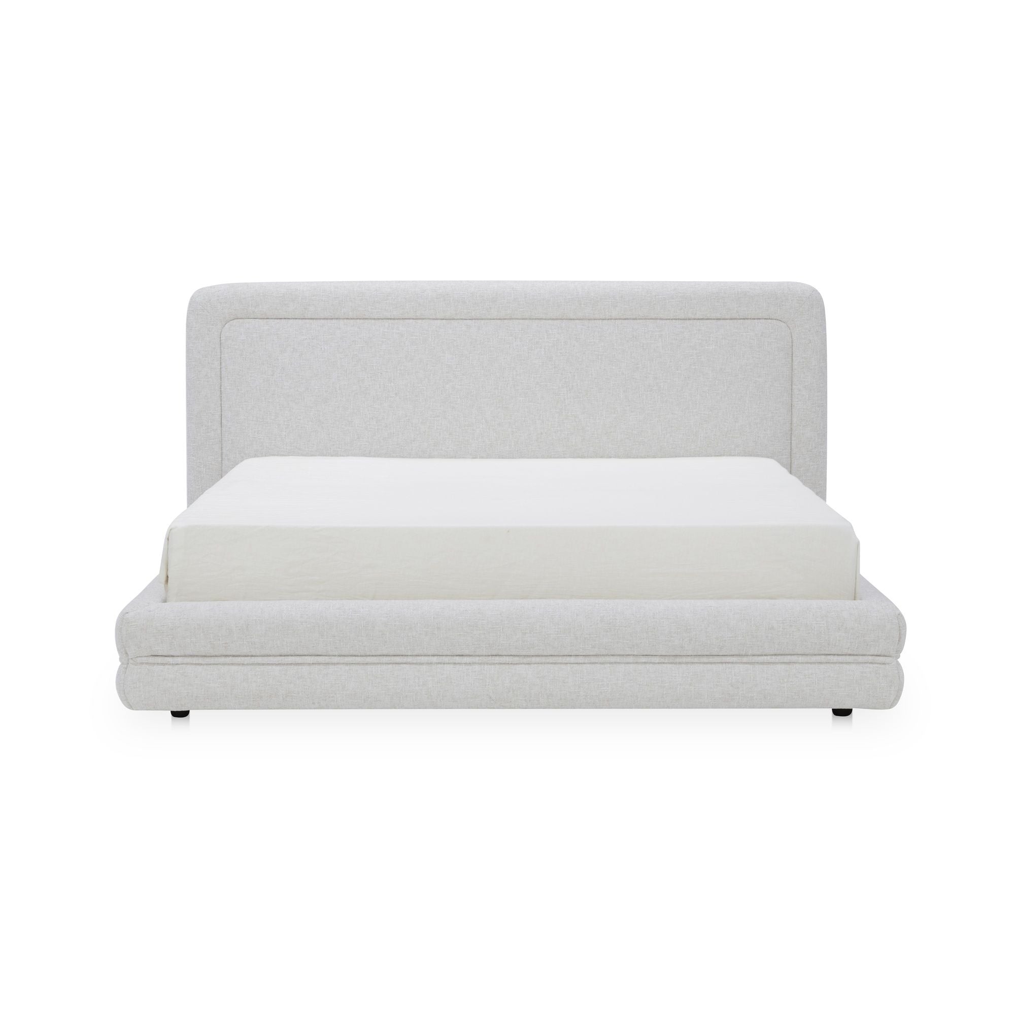 Tory – Queen Bed – Pebble White