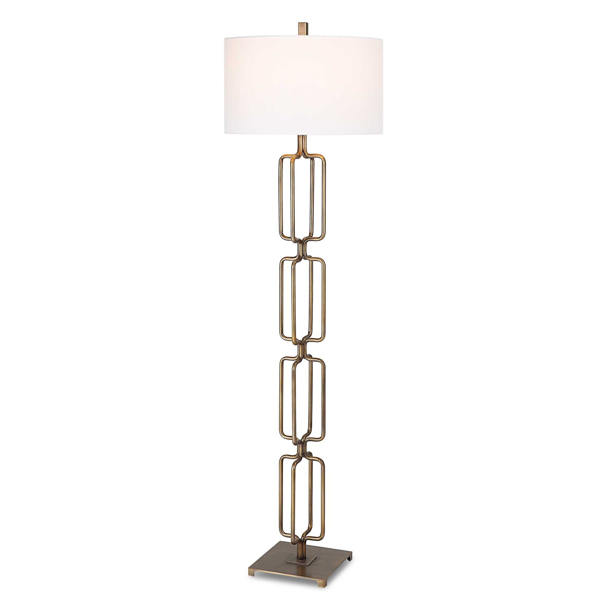 Link - Brushed Gold Floor Lamp - Image 1