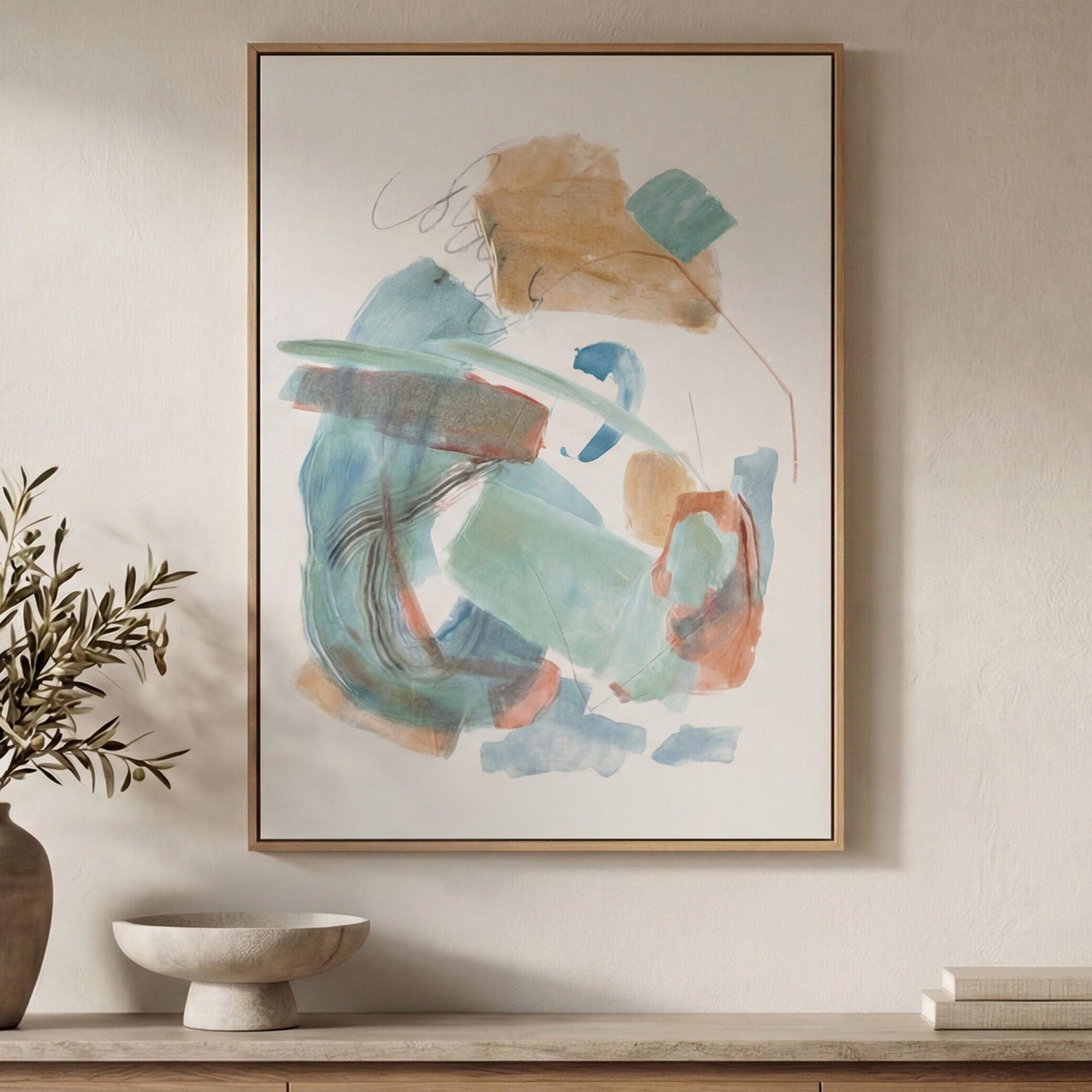 Prose – Framed Painting – Multicolor