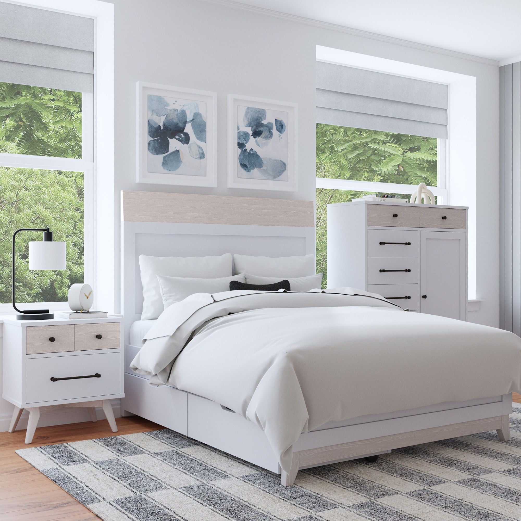 Rowan - Nightstand - Ash Linen - Image 3