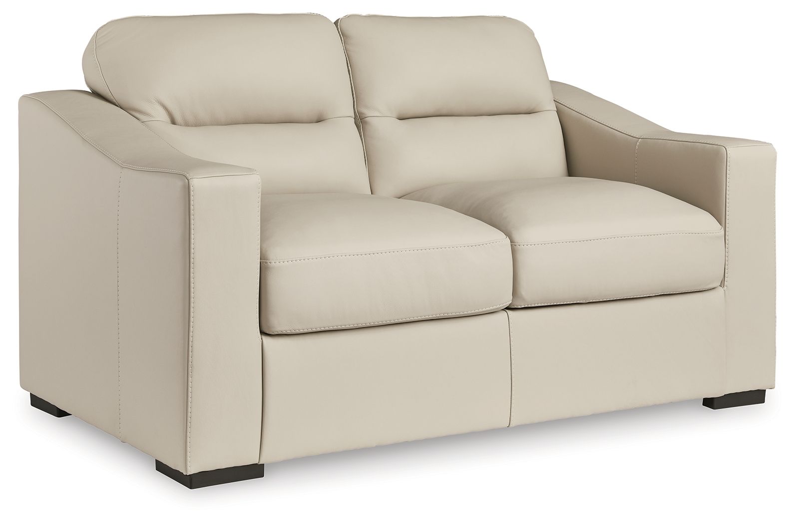Treasure Trove – Loveseat – Leather Match – Almond