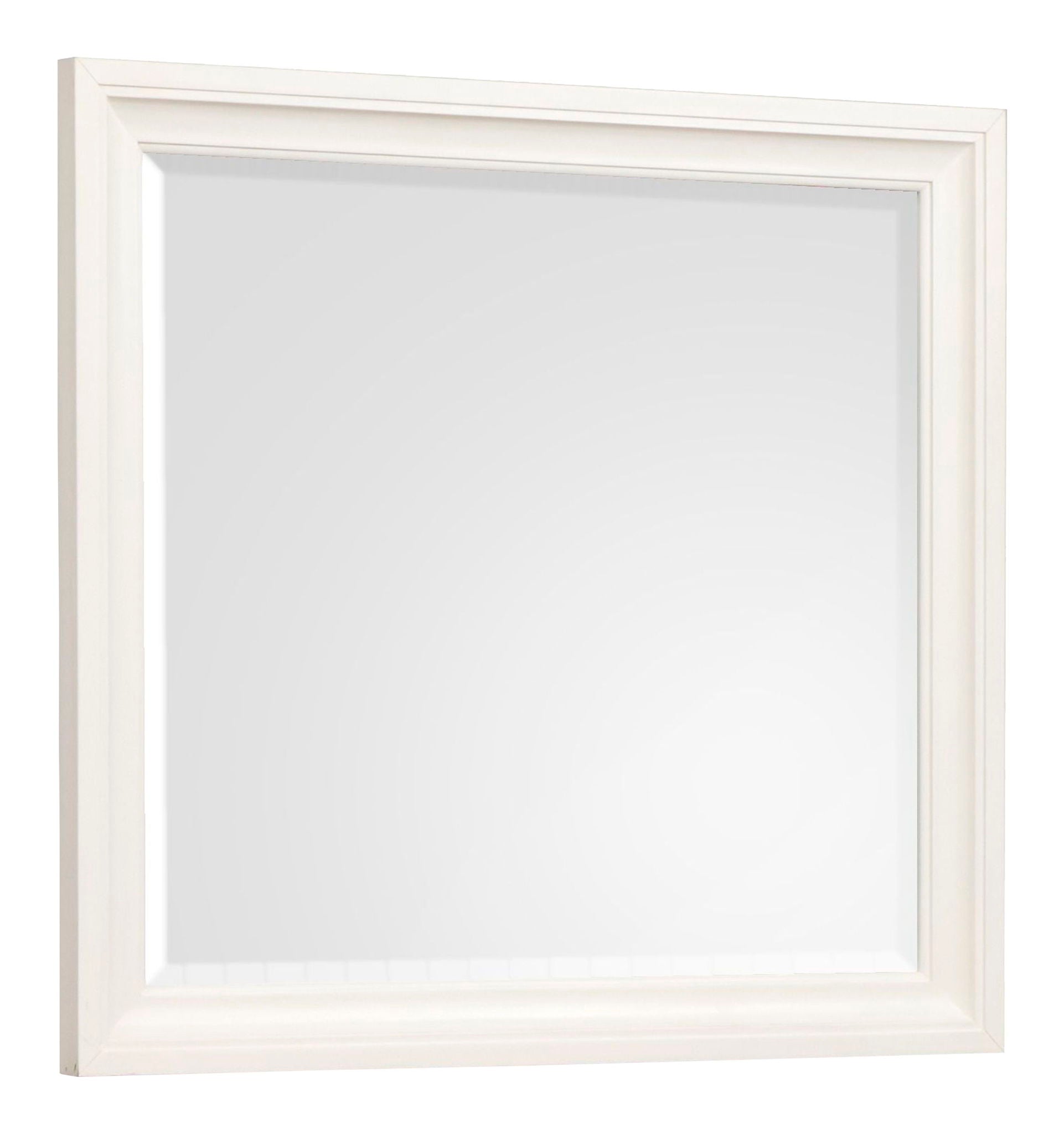 Kingston – Landscape Mirror – Whisper White And Cerused Nutmeg