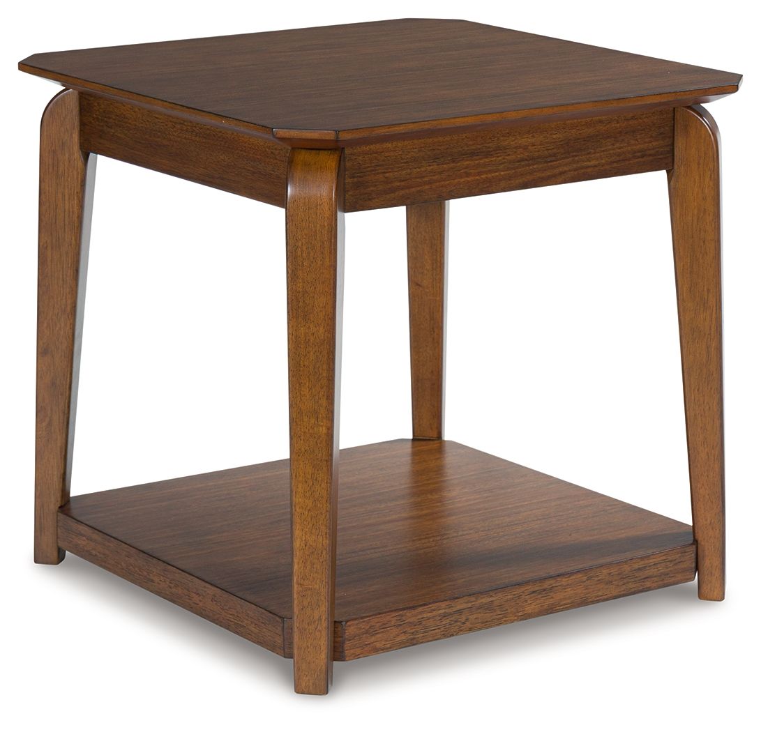 Trenmour - Square End Table - Medium Brown - Image 1