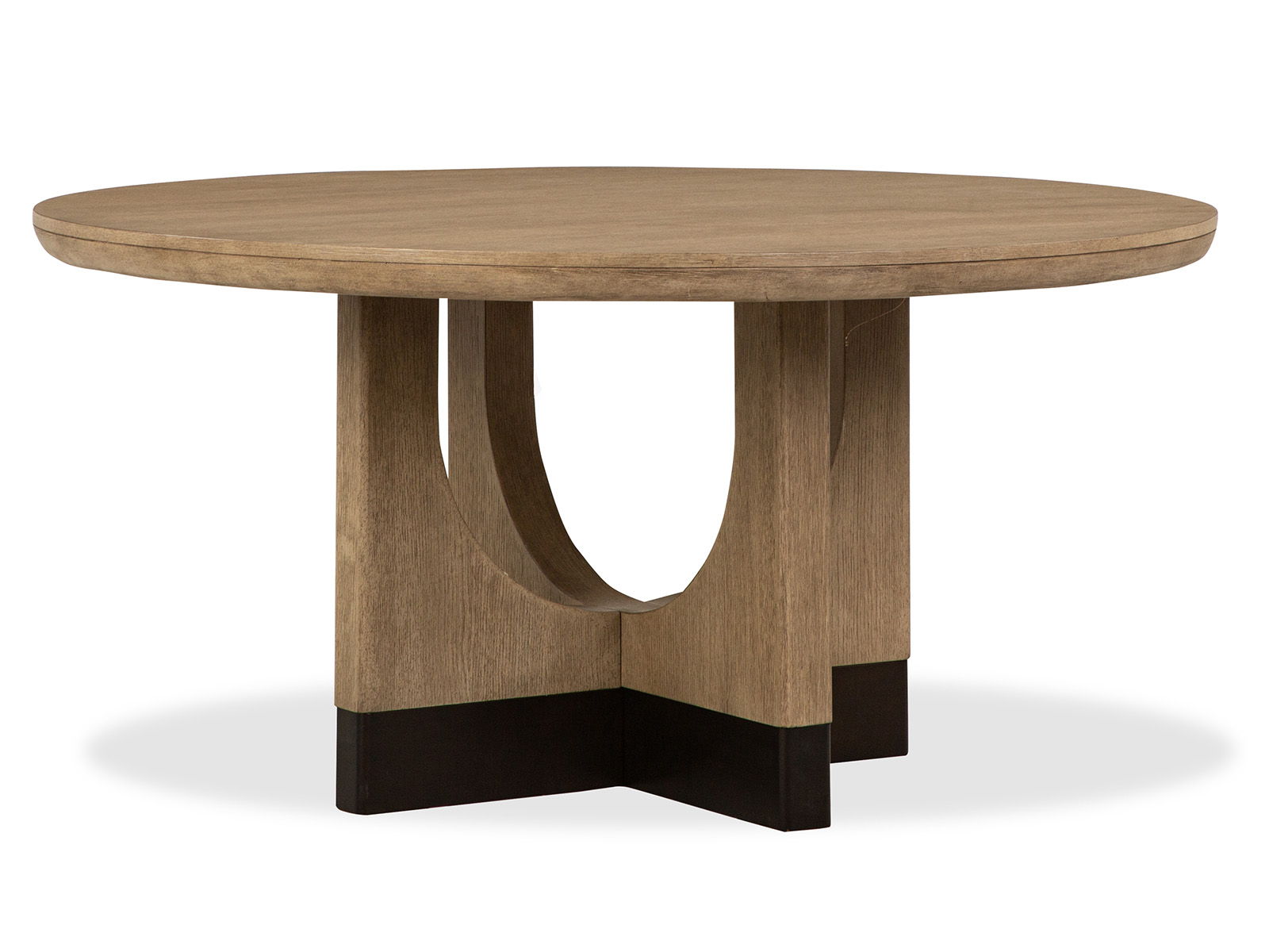 Tristan – 60″ Round Dining Table – Swiss Coffee