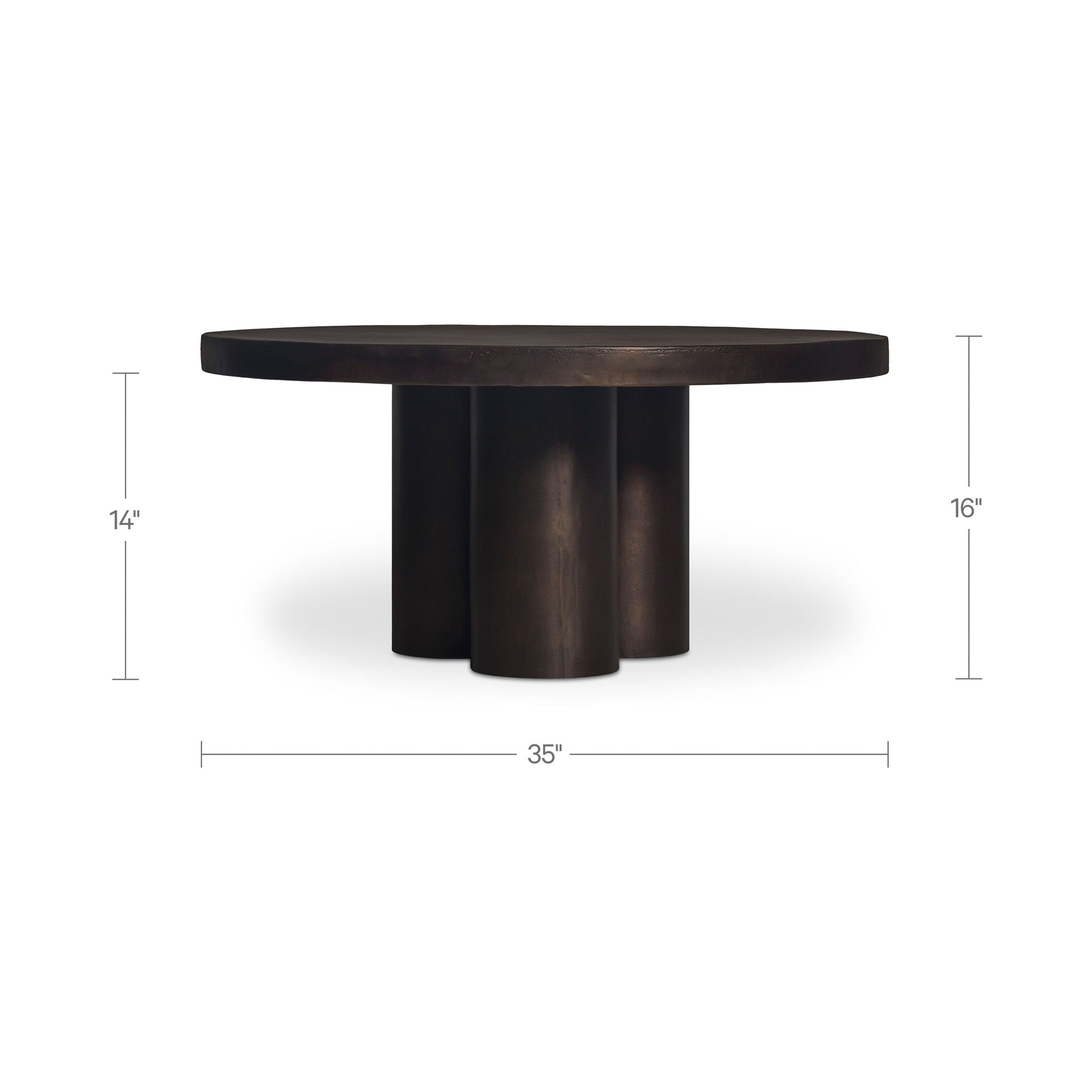 Logan - Outdoor Coffee Table - Black - Image 3