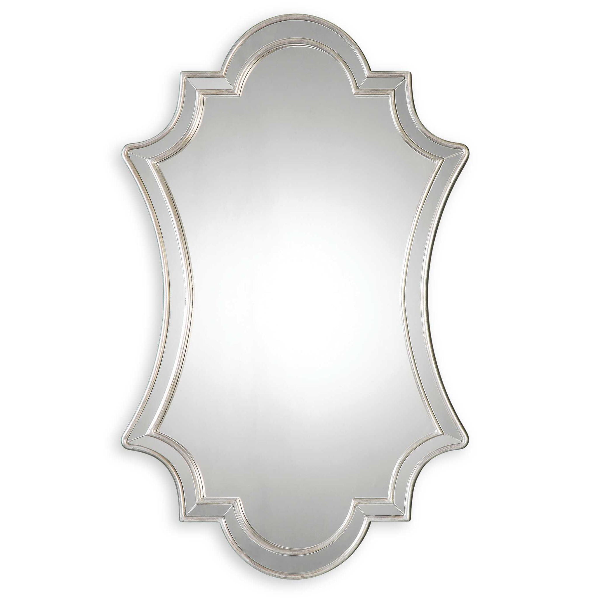Elara - Wall Mirror - Antiqued Silver - Image 1