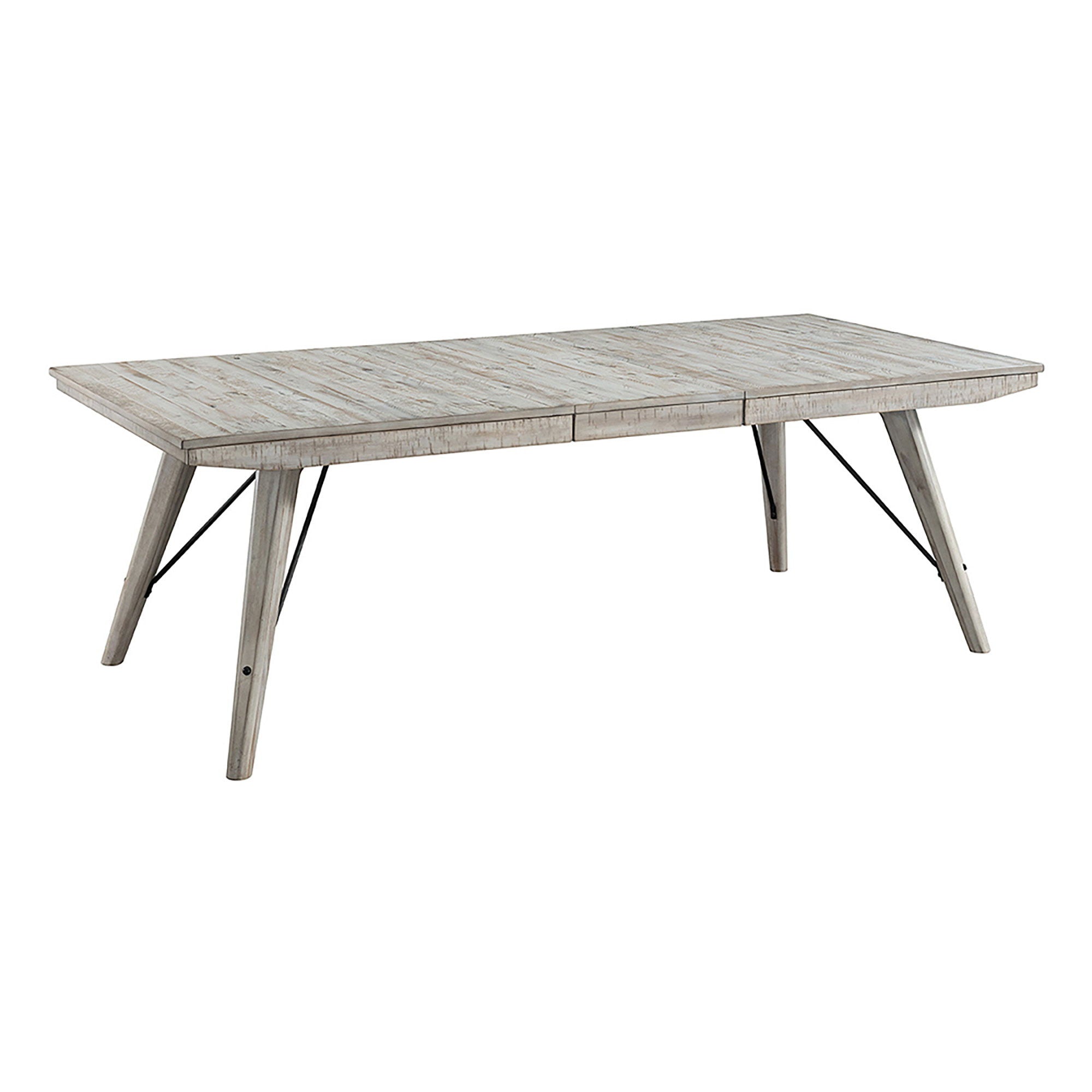 Modern Rustic – Trestle Table – Weathered White