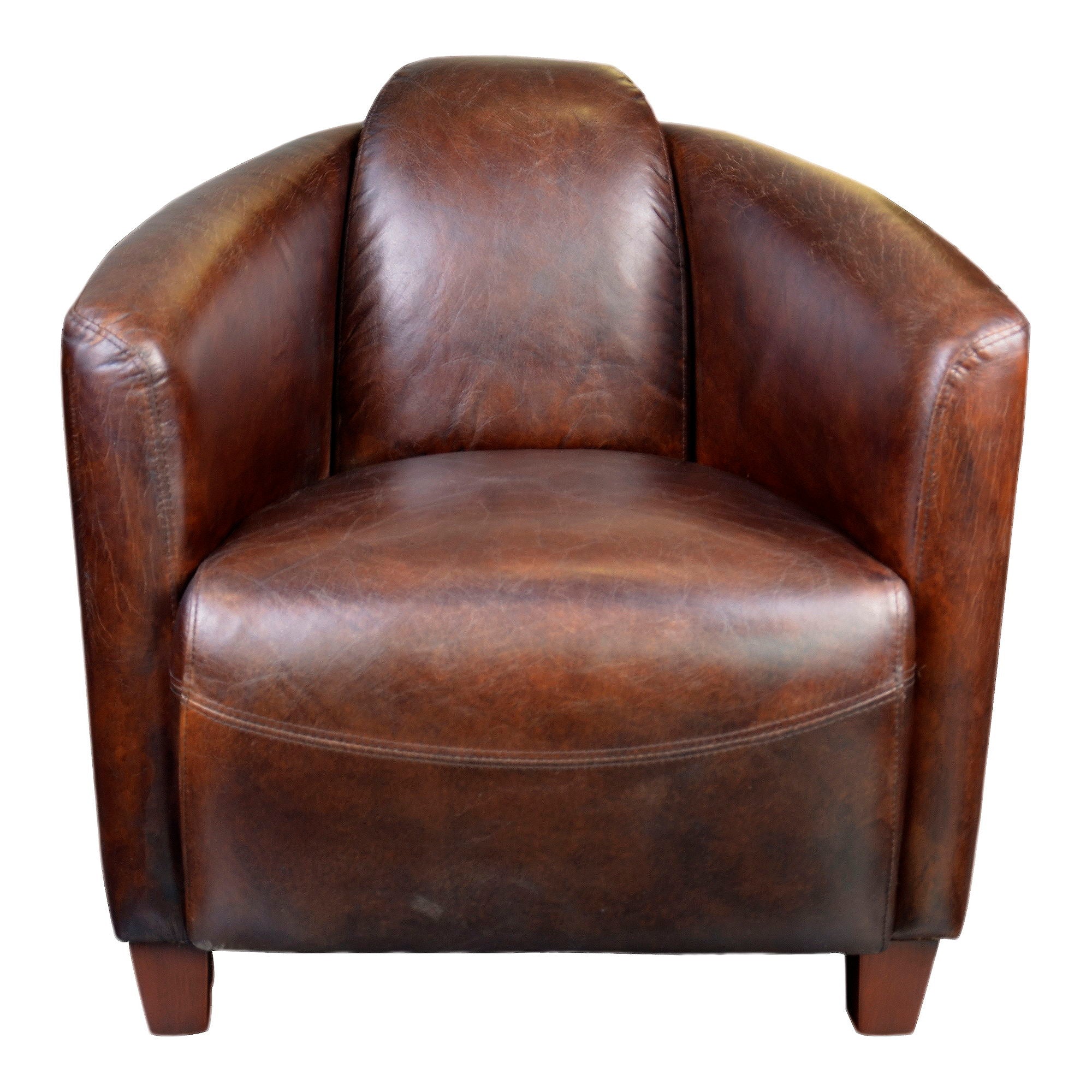 Salzburg – Club Chair – Dark Brown Leather