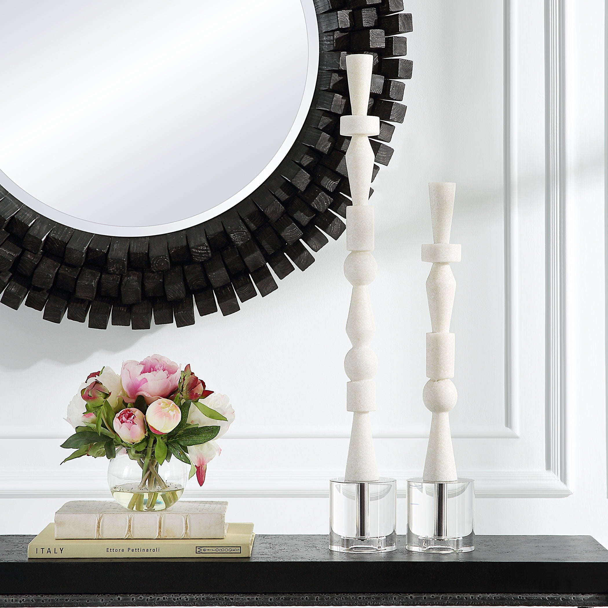Norte - Stone Sculptures (Set of 2) - White - Image 3
