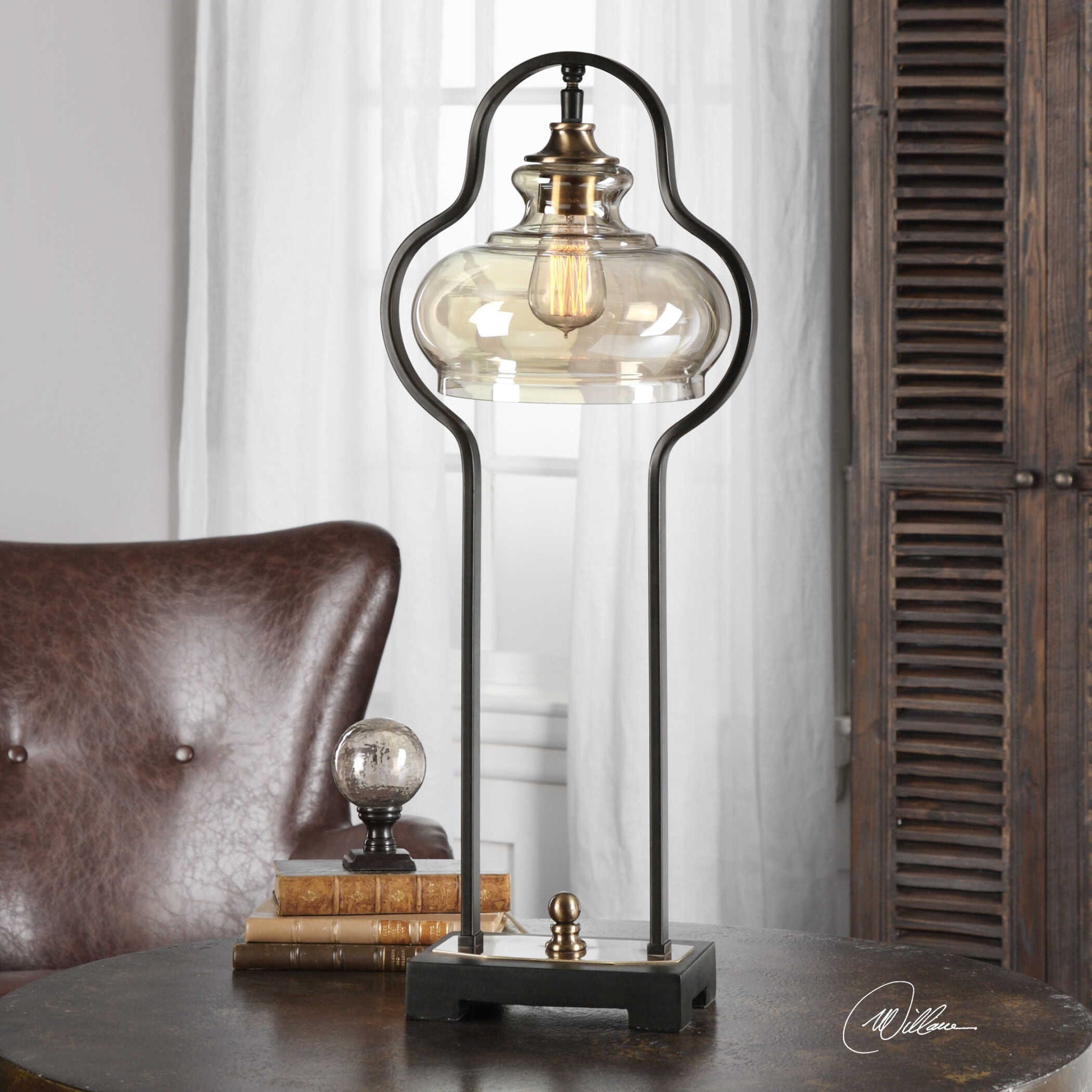 Cotulla - Desk Lamp - Aged Black - Image 3