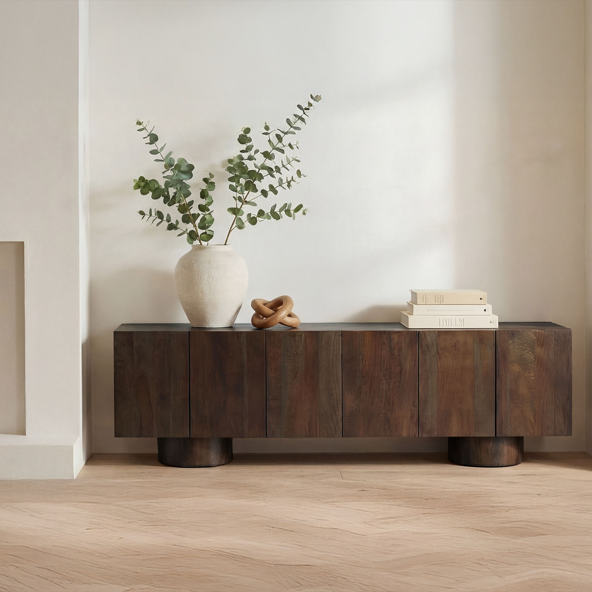 Hadley - Media Unit - Warm Brown - Image 3
