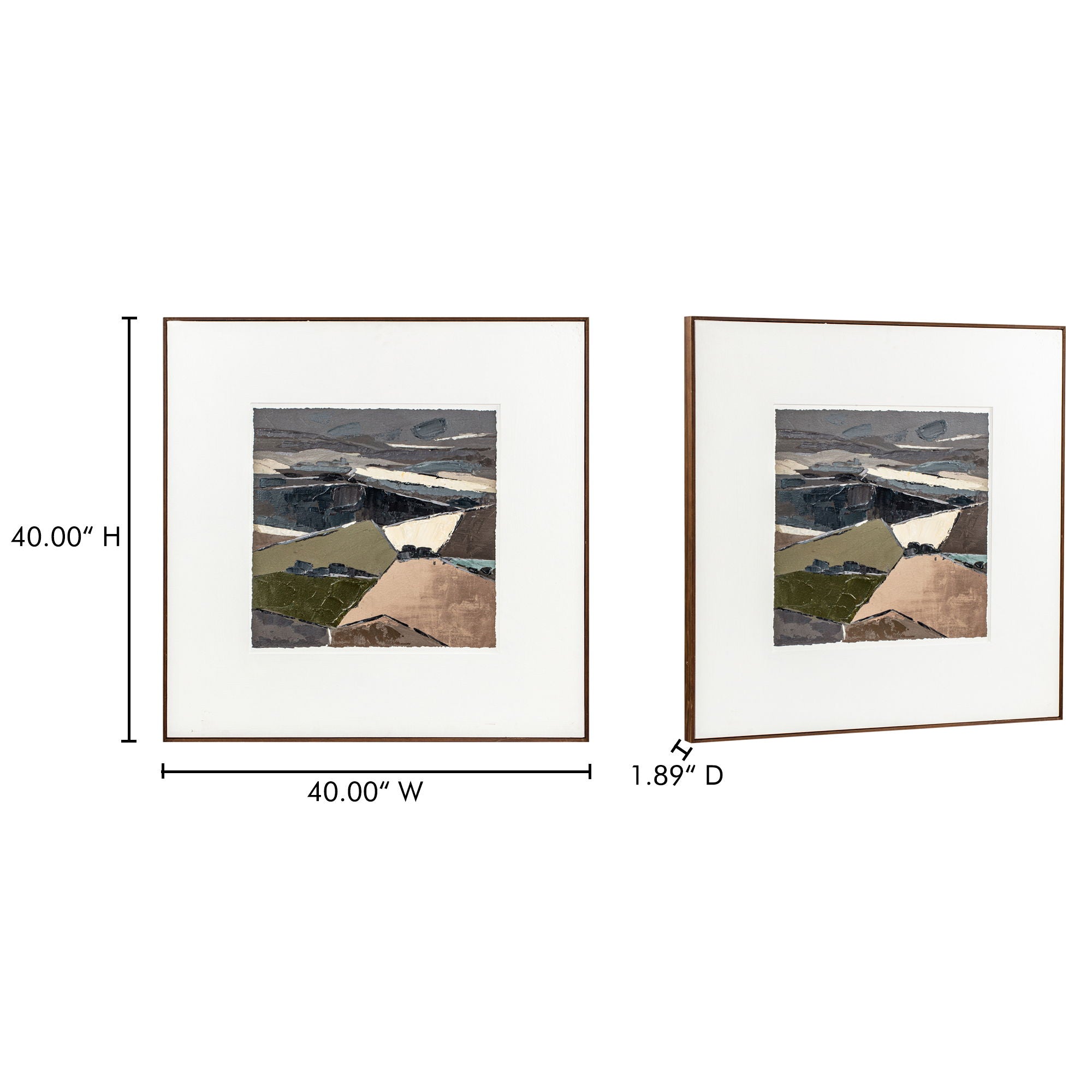 Vale - Framed Painting - Light Brown - Image 2
